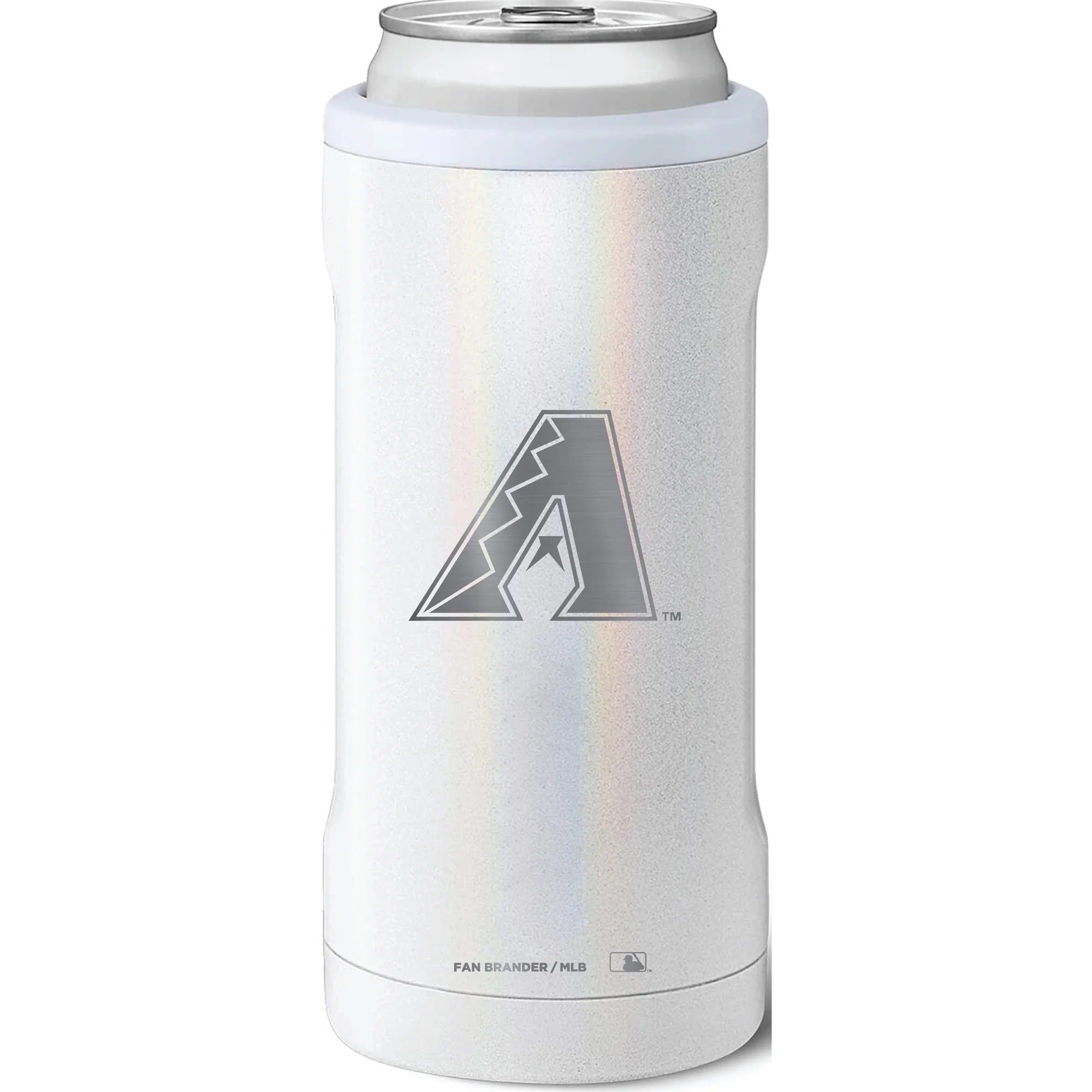 BruMate Arizona Diamondbacks 12oz. Primary Mark Glitter Slim Can Cooler