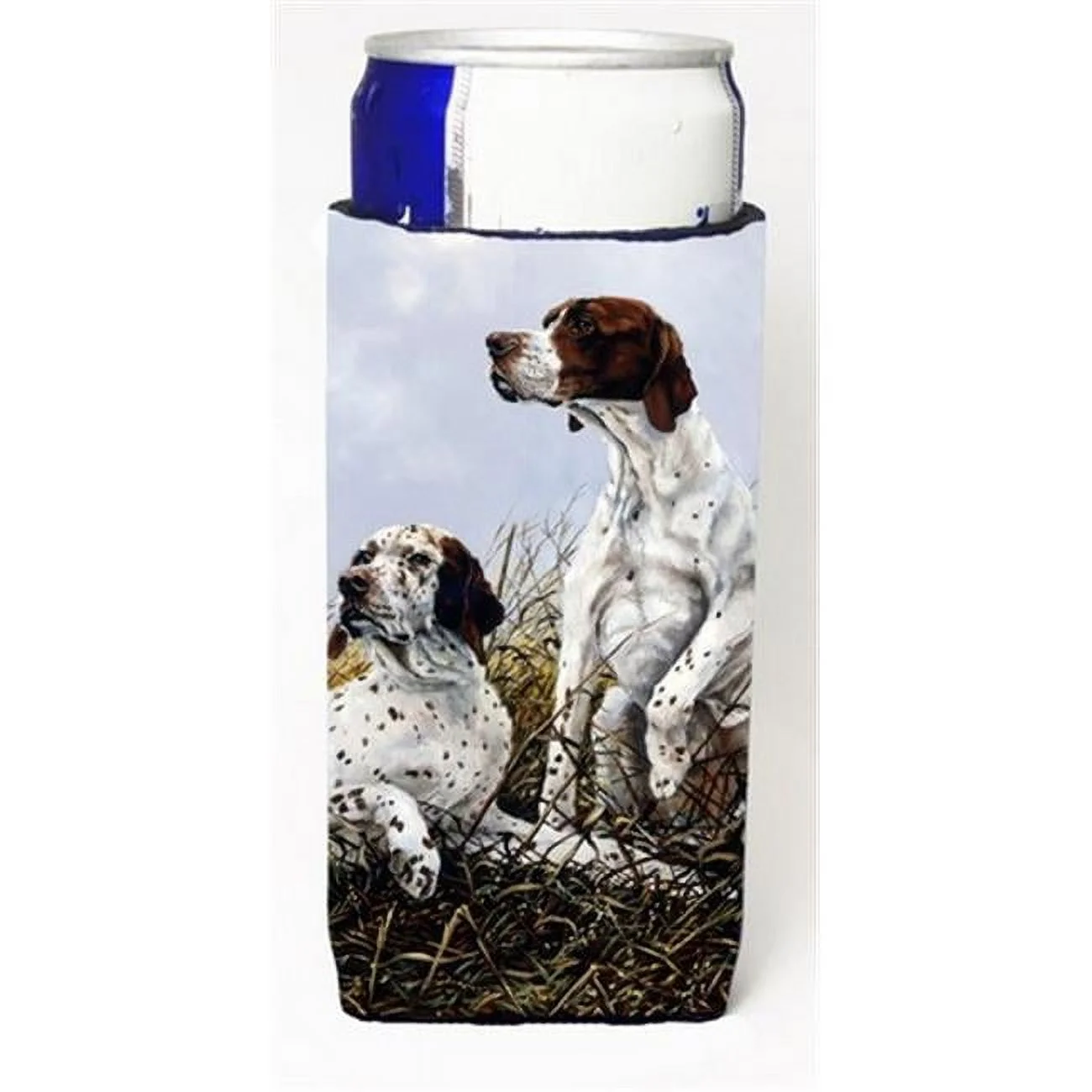 English Pointer by Michael Herring Michelob Ultra Can coolers for Slim Cans