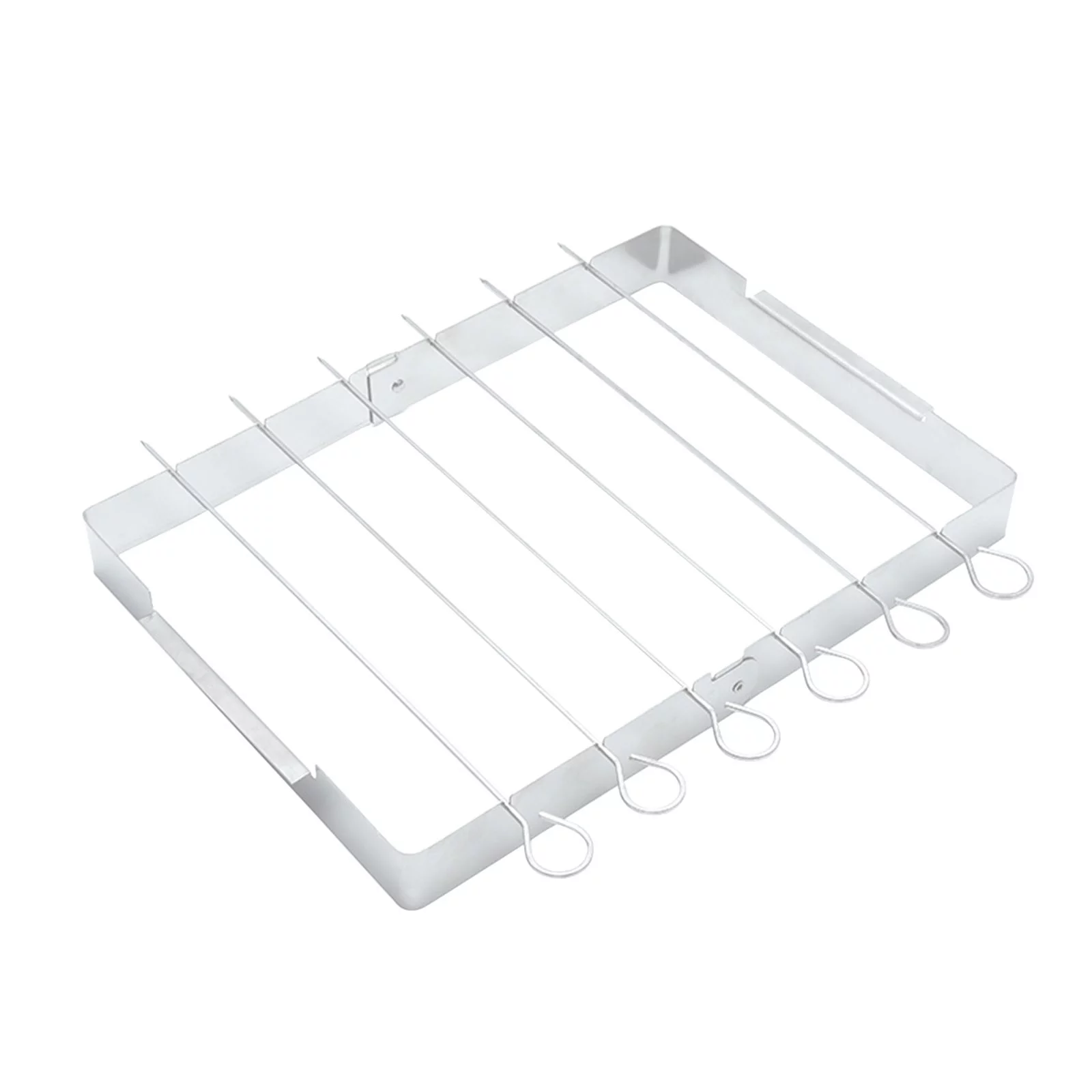Mnycxen Premium BBQ Skewer Rack For Grilling Shish Kabob And Skewers Durable Foldable