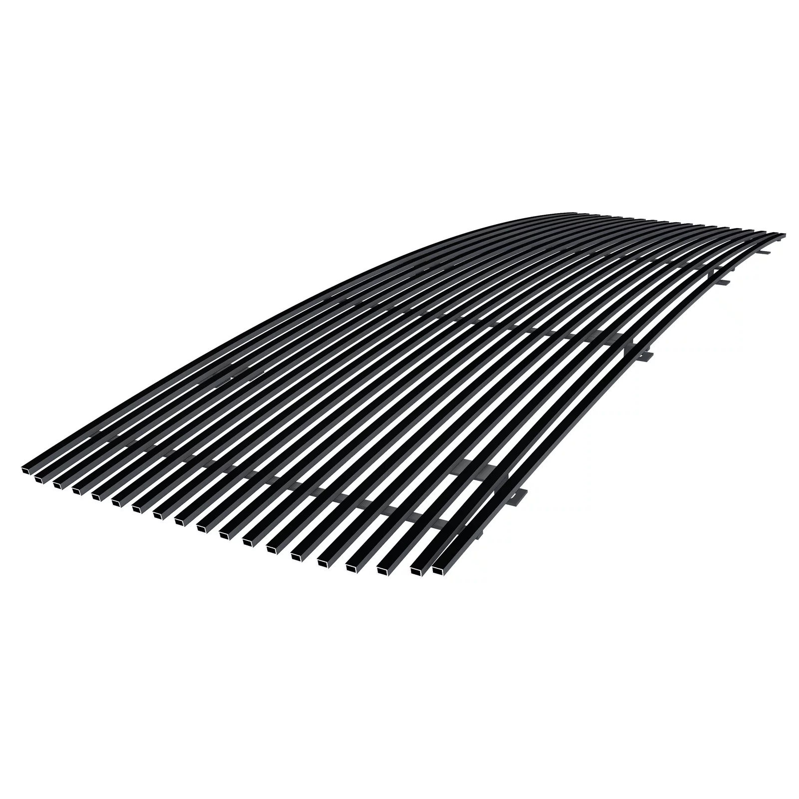 APS Compatible with GMC Sierra 1500 2014-2015 Main Upper Stainless Steel Black 8x6 Horizontal Billet Grille Insert G85973J
