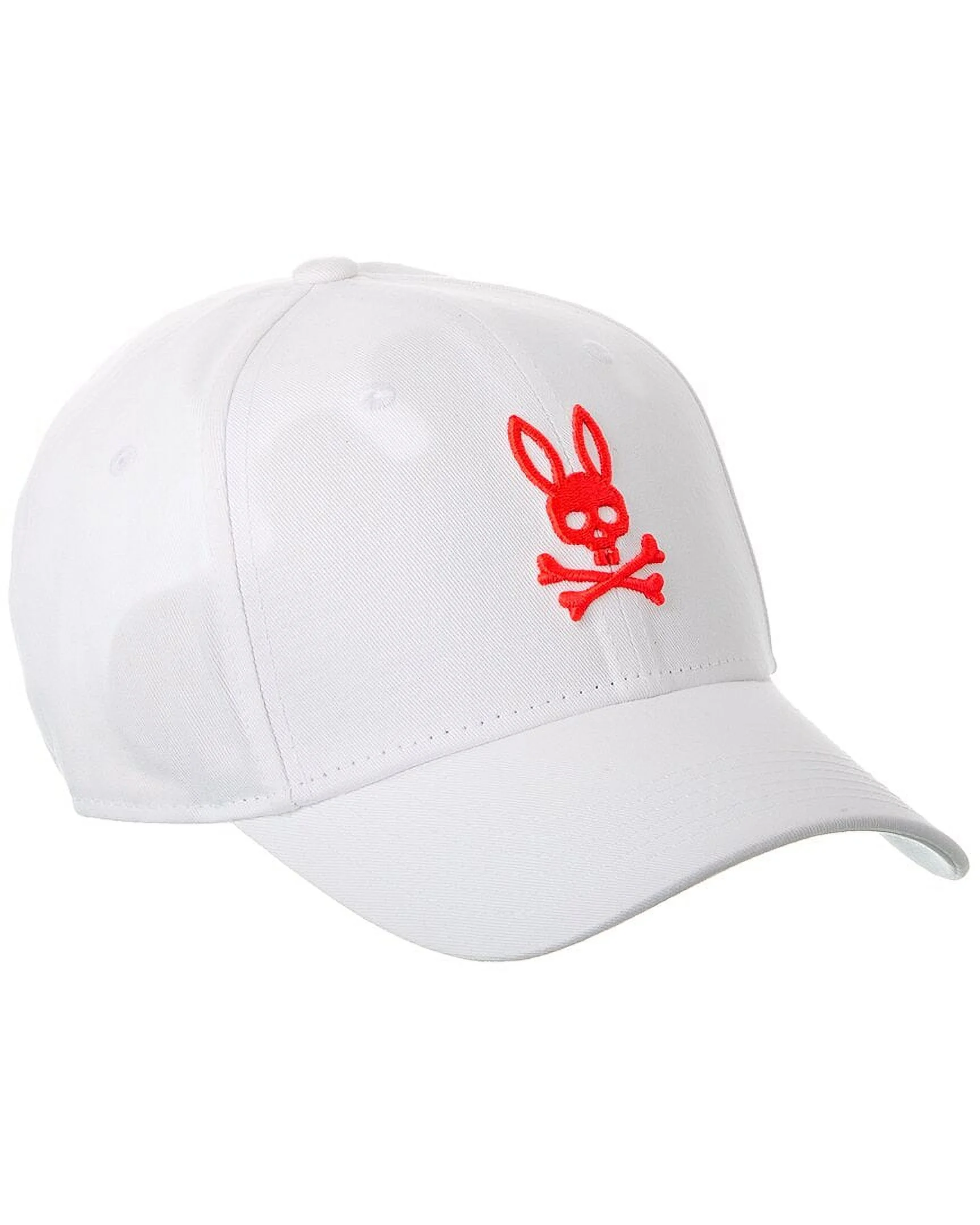 Psycho Bunny Chicago Embroidered Baseball Cap, O/S, White