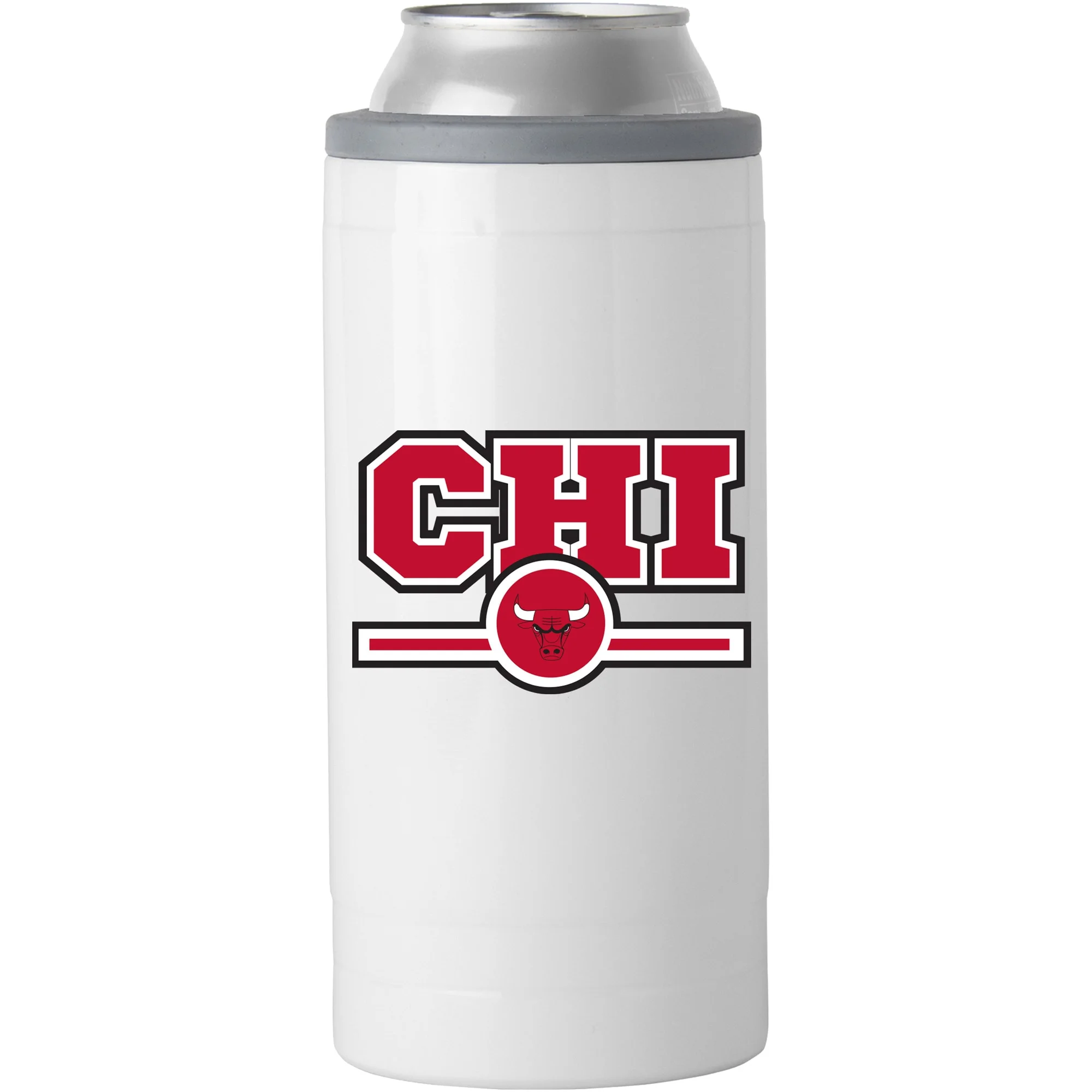 Chicago Bulls 12oz. Letterman Slim Can Cooler