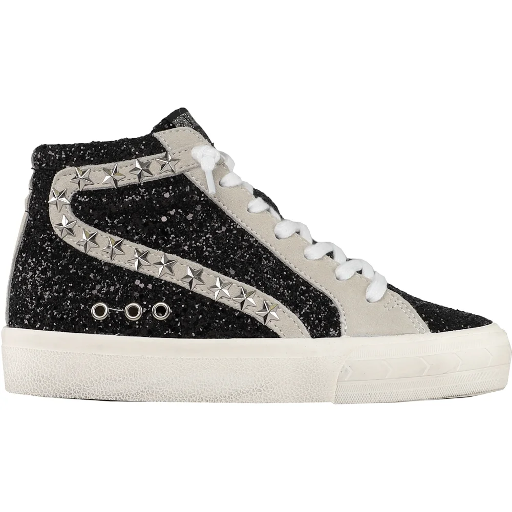 Vintage Havana  Womens Dormy Glitter High  Lace Up  Sneakers Casual Shoes Casual