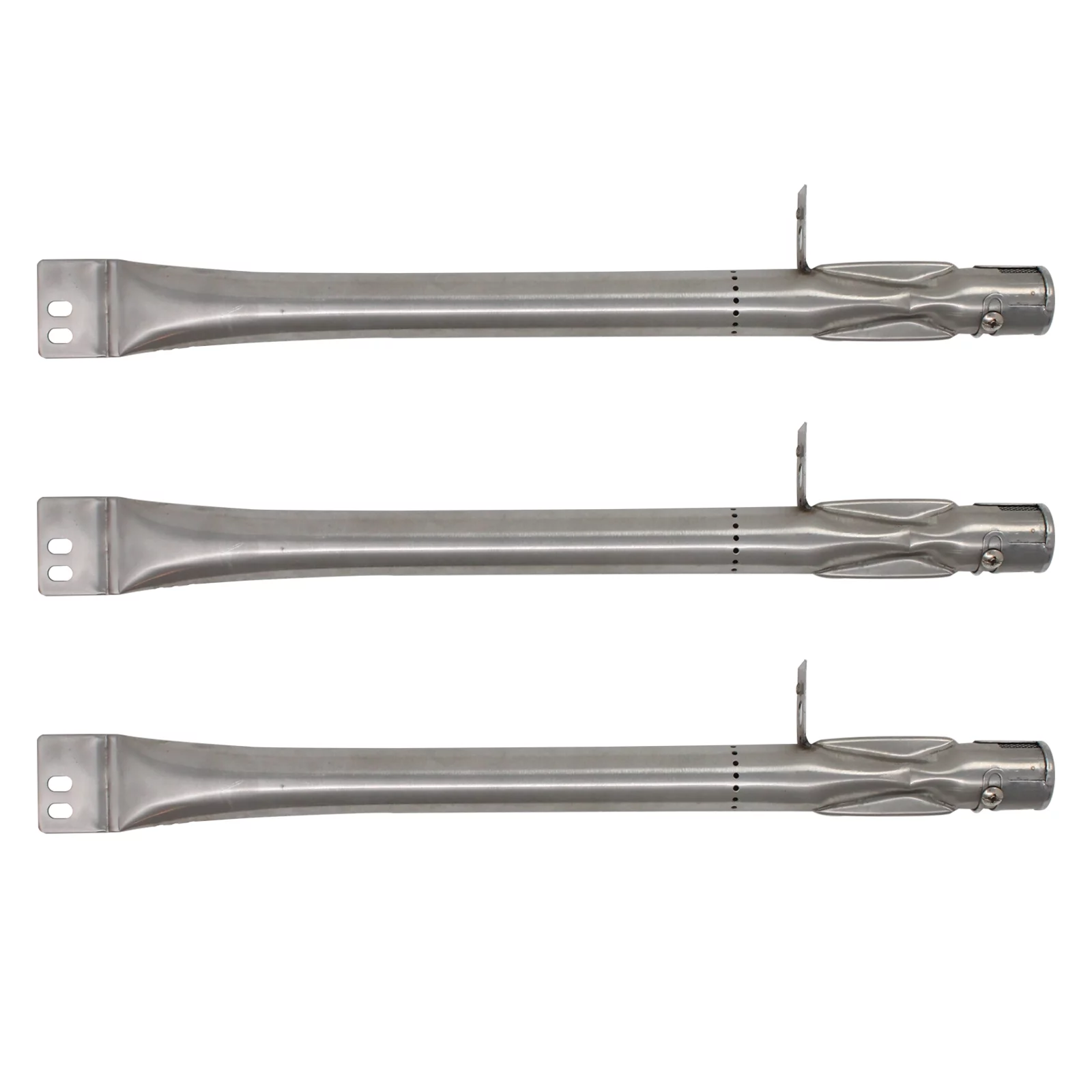 3-Pack BBQ Gas Grill Tube Burner Replacement Parts for Outdoor Gourmet SRGG51103 - Compatible Barbeque Stainless Steel Pipe Burners