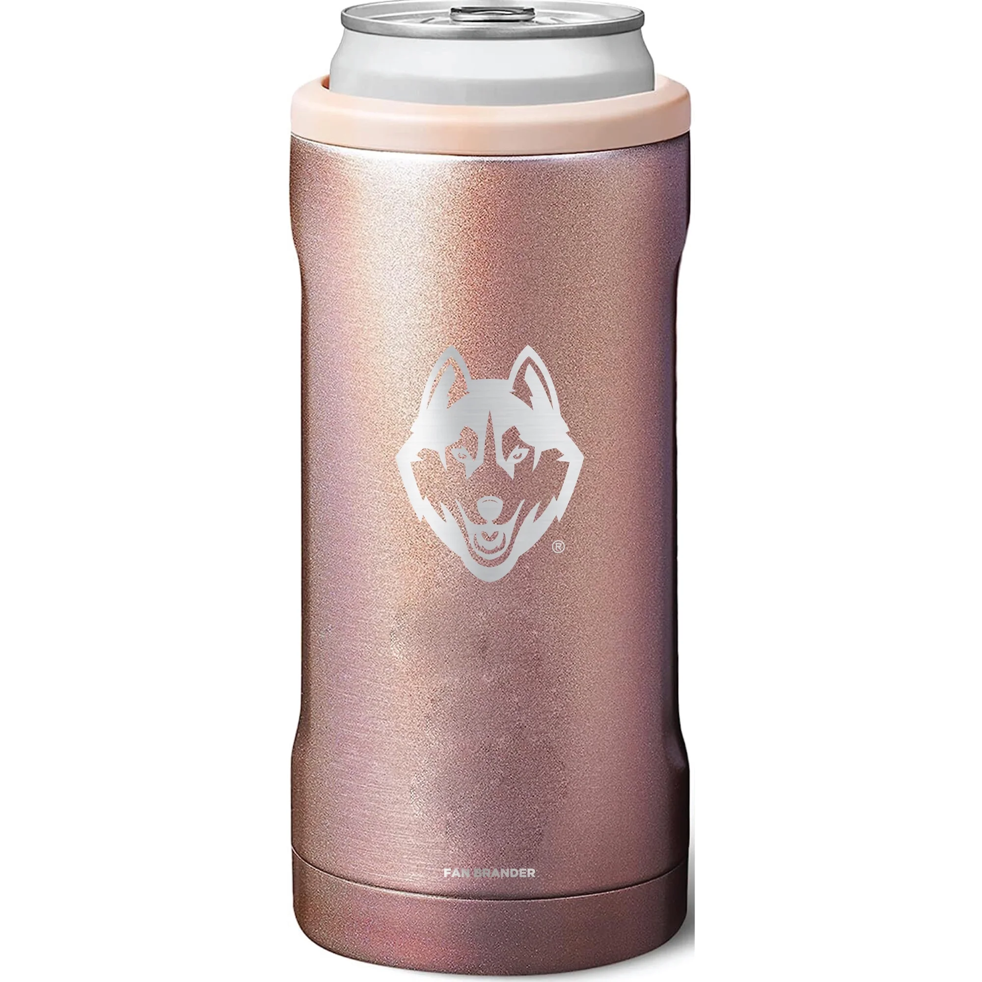 BruMate UConn Huskies 12oz. Primary Mark Glitter Slim Can Cooler