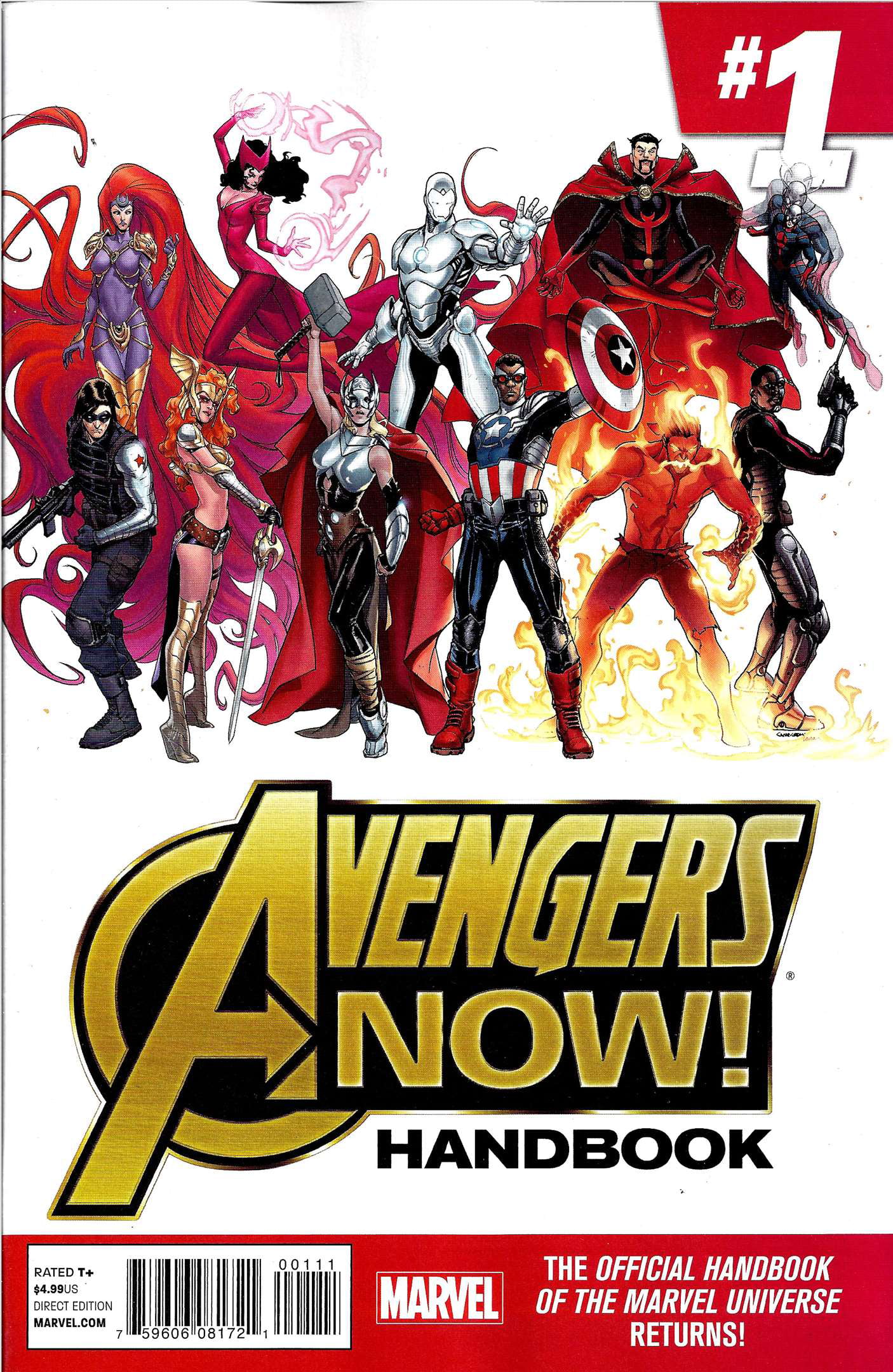 Avengers Now! Handbook #1 VF ; Marvel Comic Book