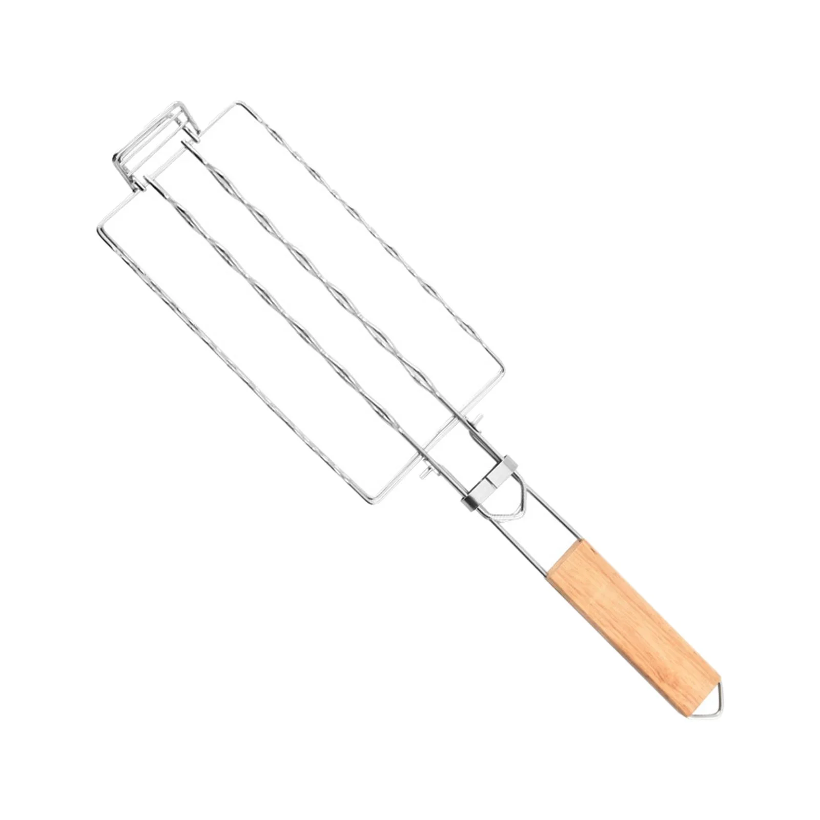figatia Grill Net BBQ Grilling Basket Foldable Grill Vegetable Basket Hot Dog Grilling Basket for Cooking Seafood Onion Chicken