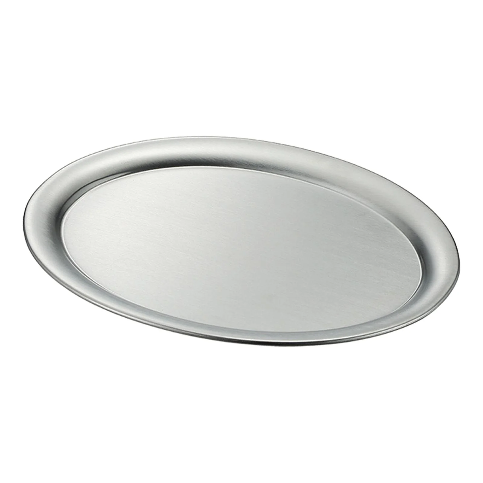 flameer Stainless Steel Dessert Appetizer Plates Dish Korean Camping Serving 27x19.5x1.1cm