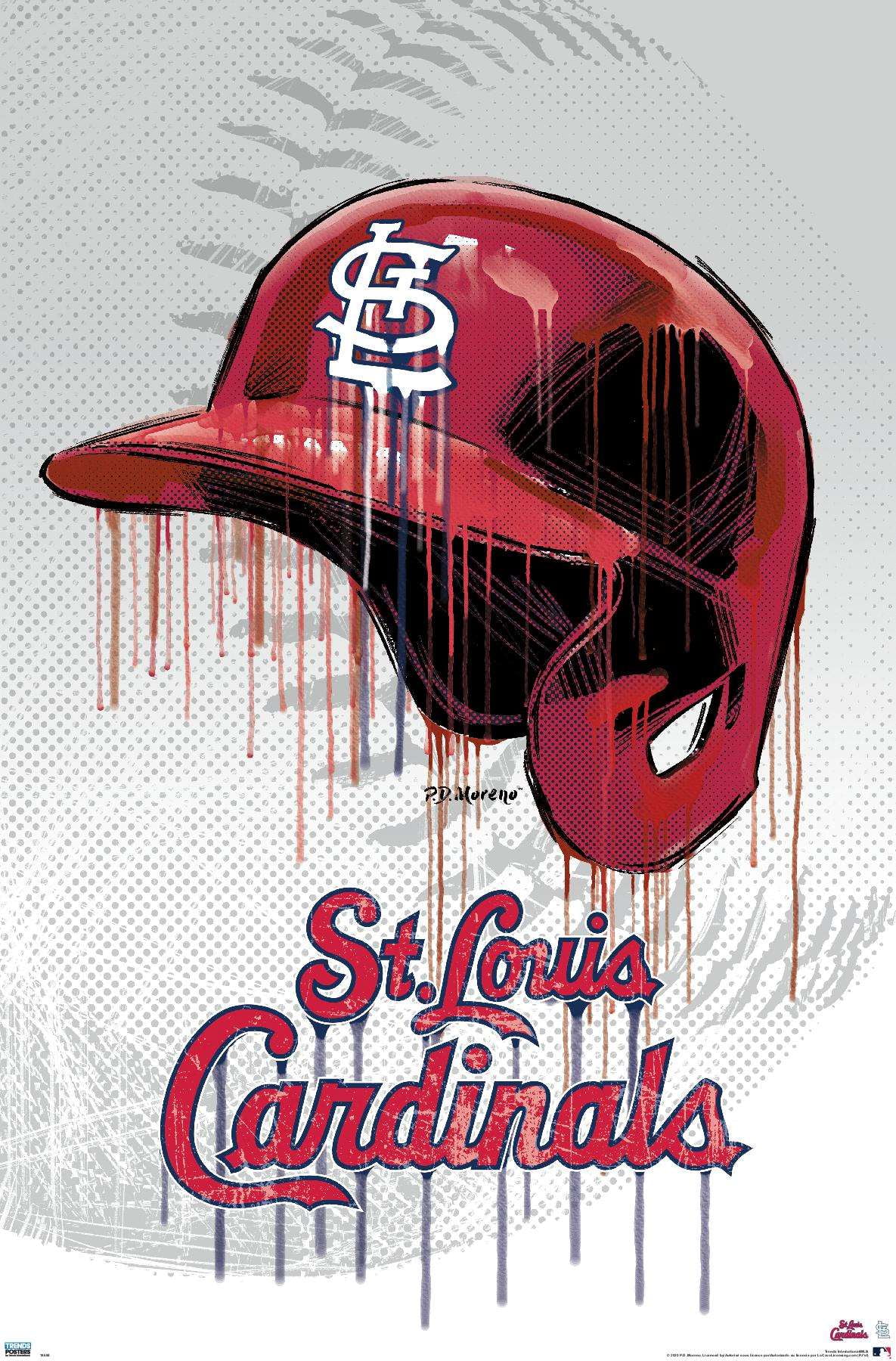 MLB St. Louis Cardinals - Drip Helmet 20 Wall Poster, 22.375 x 34