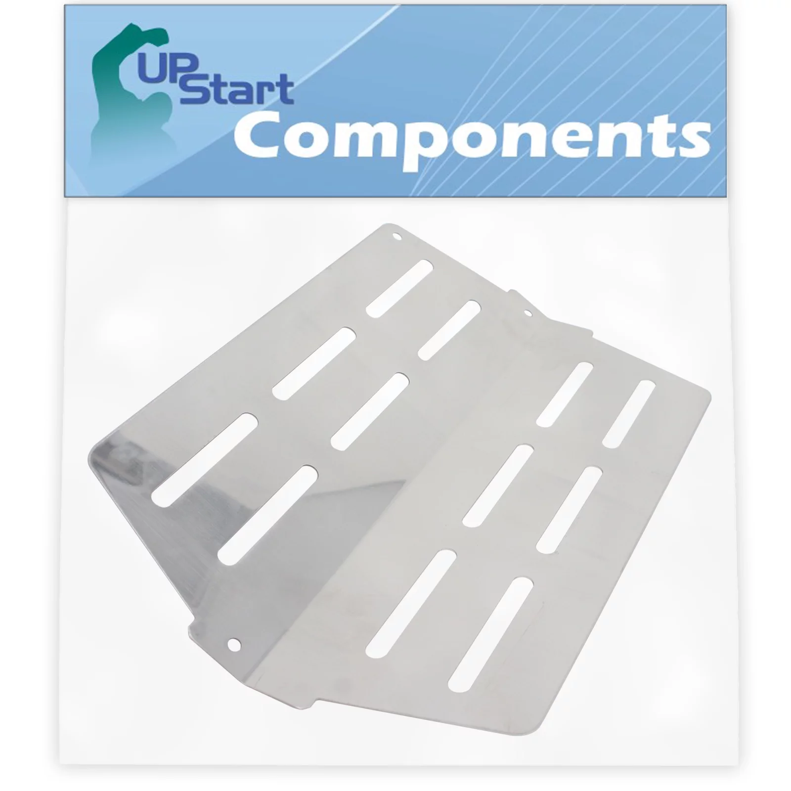 BBQ Grill Heat Shield Plate Tent Replacement Parts for Weber 6621001 - Compatible Barbeque Stainless Steel Flame Tamer, Guard, Deflector, Flavorizer Bar, Vaporizer Bar, Burner Cover 13 1/4