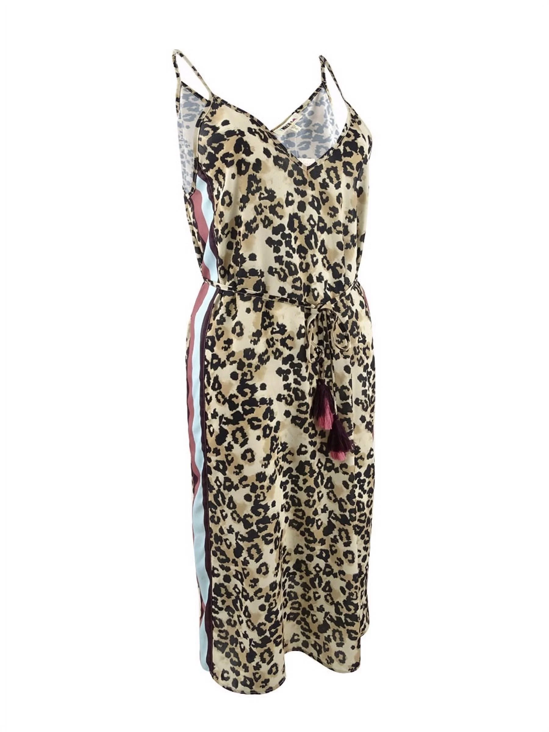 Miken Women's Soft Leopard Printed Dress Swim Cover-Up (M, Soft Leopard)