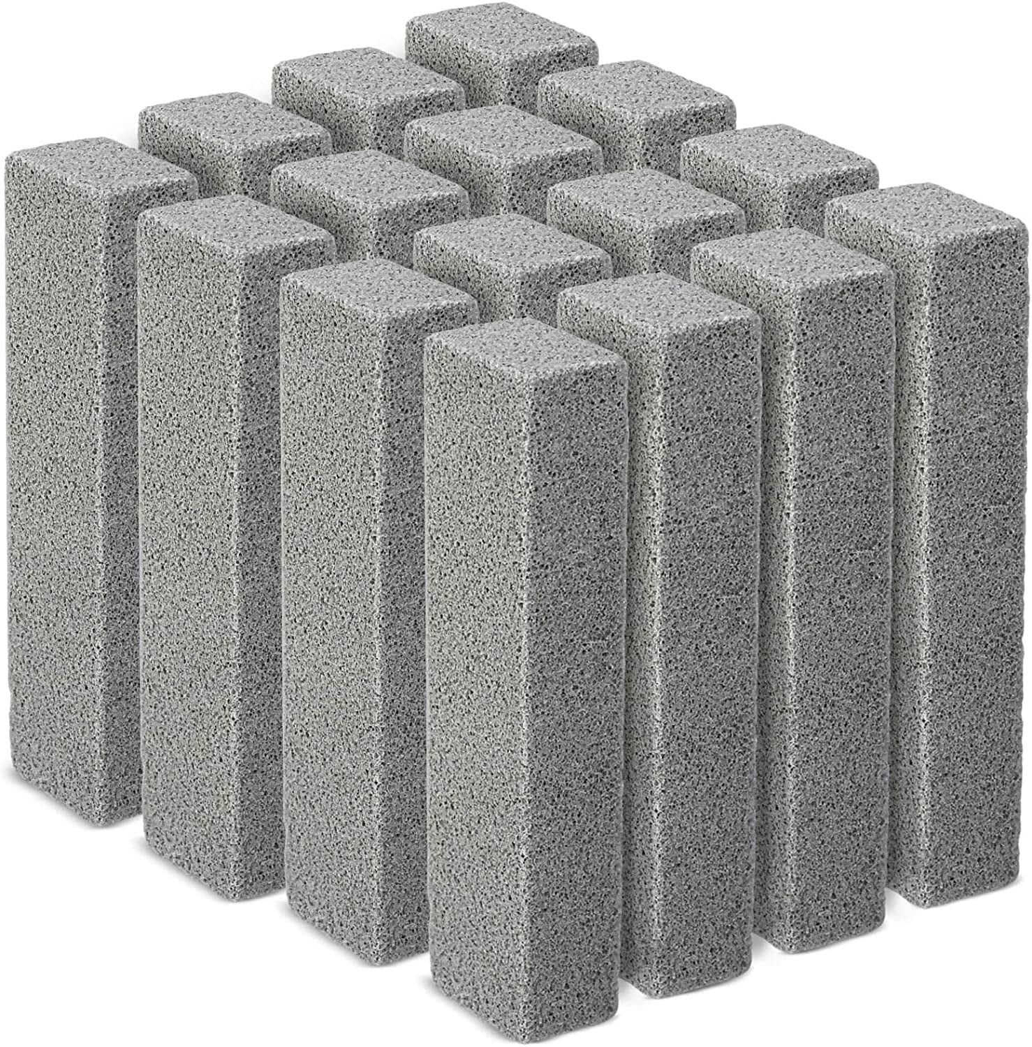 Pumice Stone for Toilet Cleaning, Non Scratch Pumice Stone for Cleaning Hard Water Stain on Toilet Bowl, Tile, Kitchen, Pack of 16