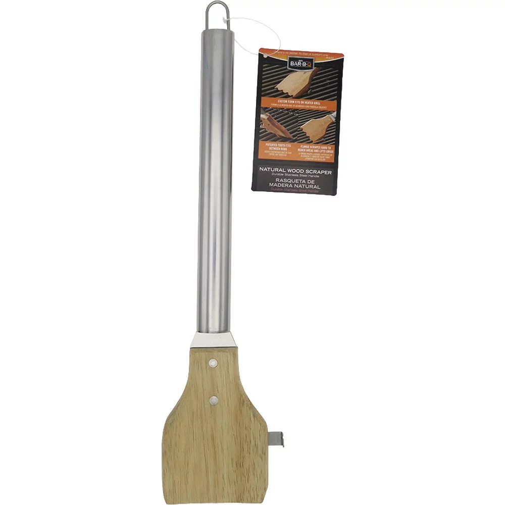 1PACK Mr. Bar-B-Q Stainless Steel & Wood Grill Cleaning Brush
