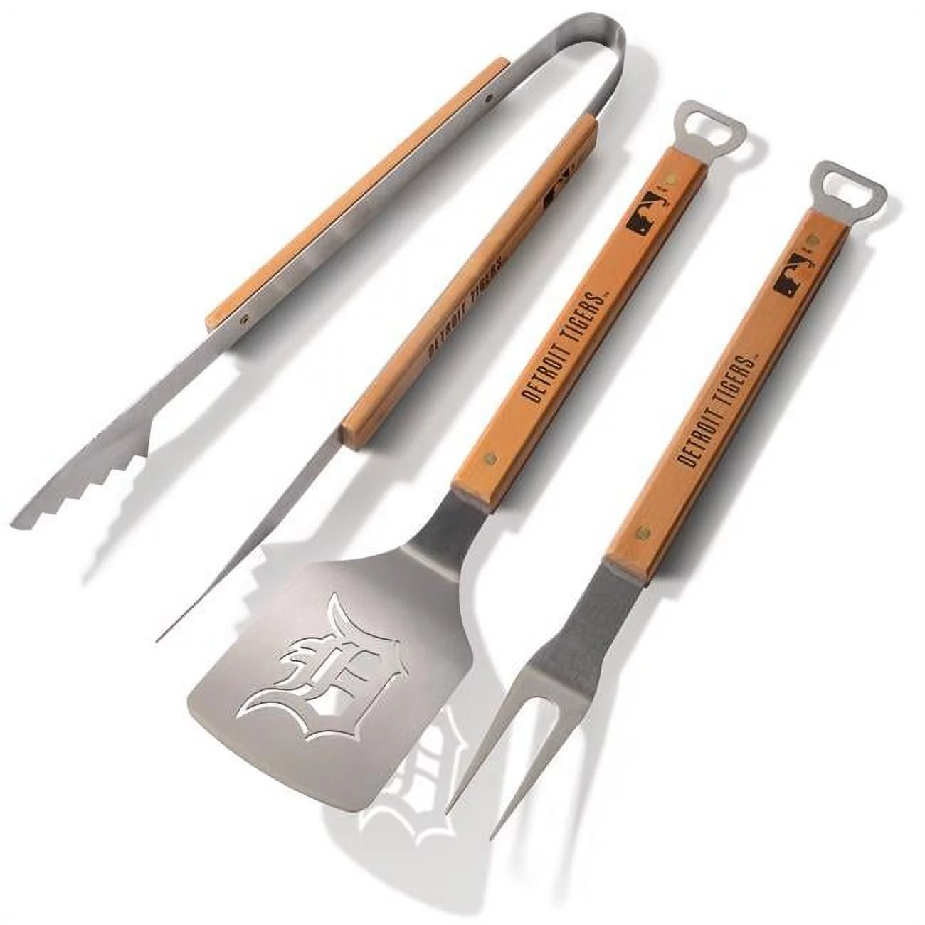 YouTheFan 7011639 Detroit Tigers Classic Series 3 Piece BBQ Set