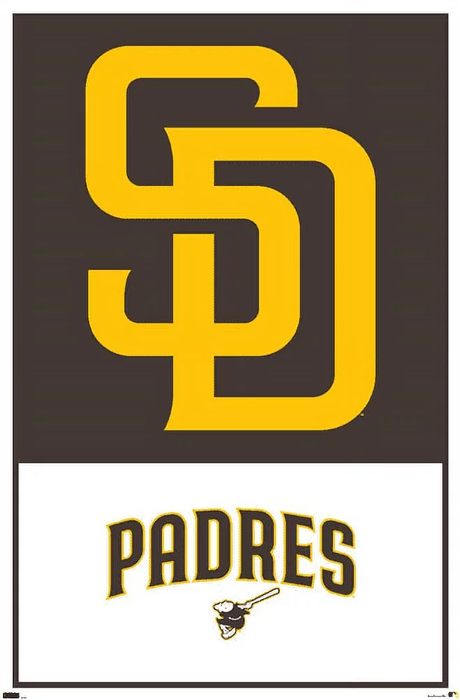MLB San Diego Padres - Logo 22 Wall Poster, 22.375 x 34