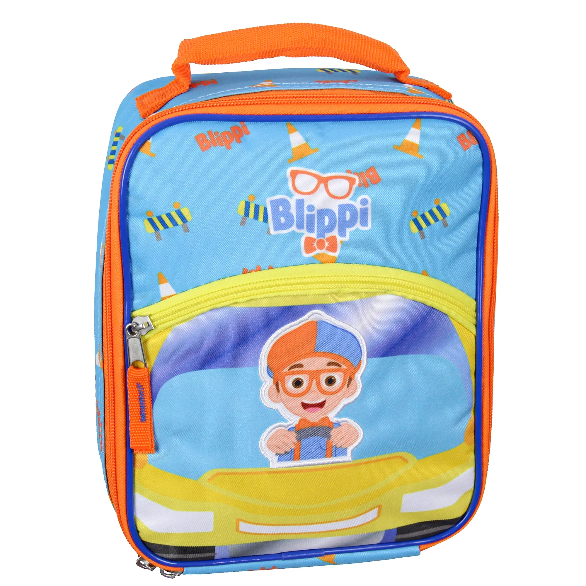Blippi Kids Lunch Box Joy Ride School Insulated Lunch Bag Tote For Hot And Cold Food, Drinks, And Snacks