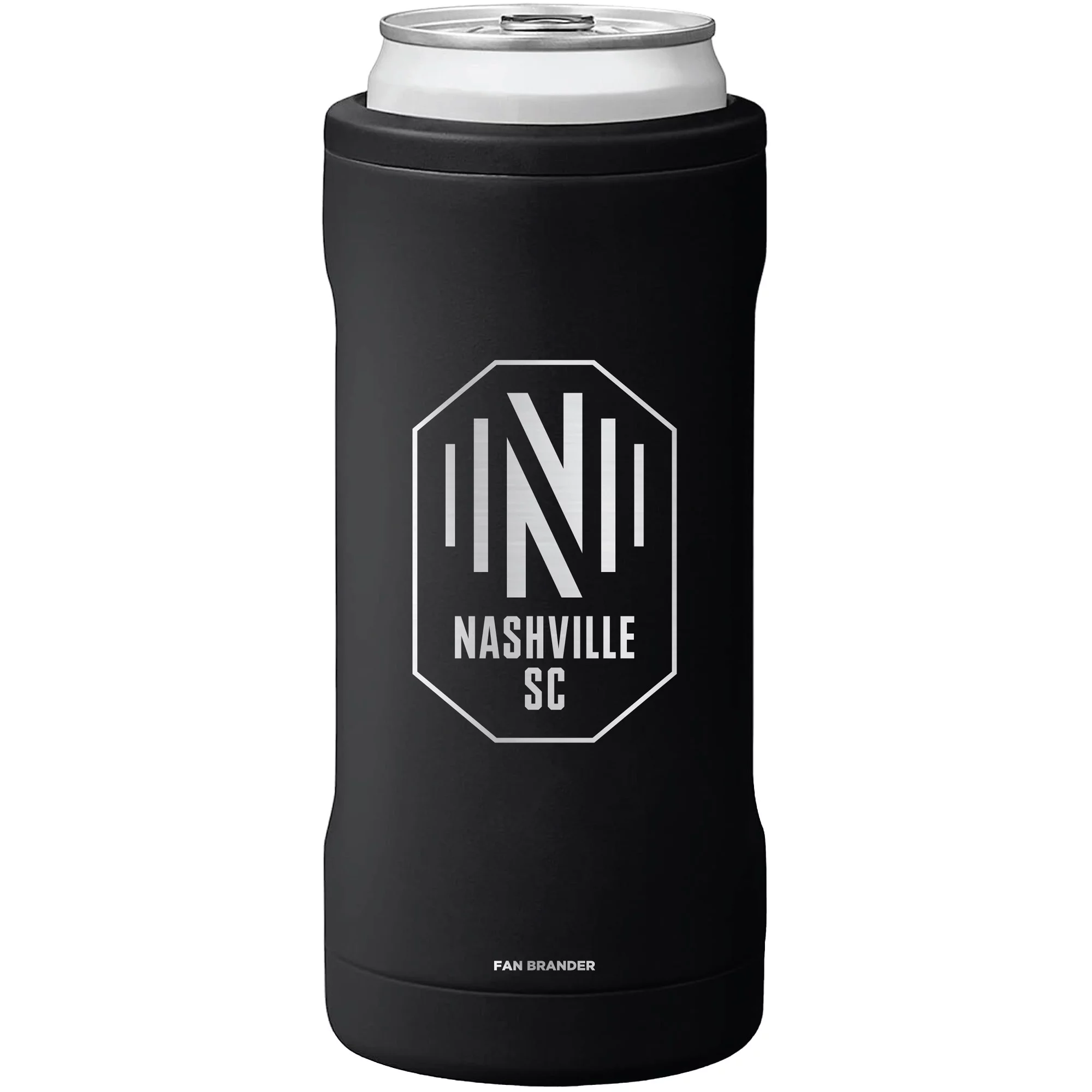 BruMate Black Nashville SC 12oz. Hopsulator Slim Can Cooler