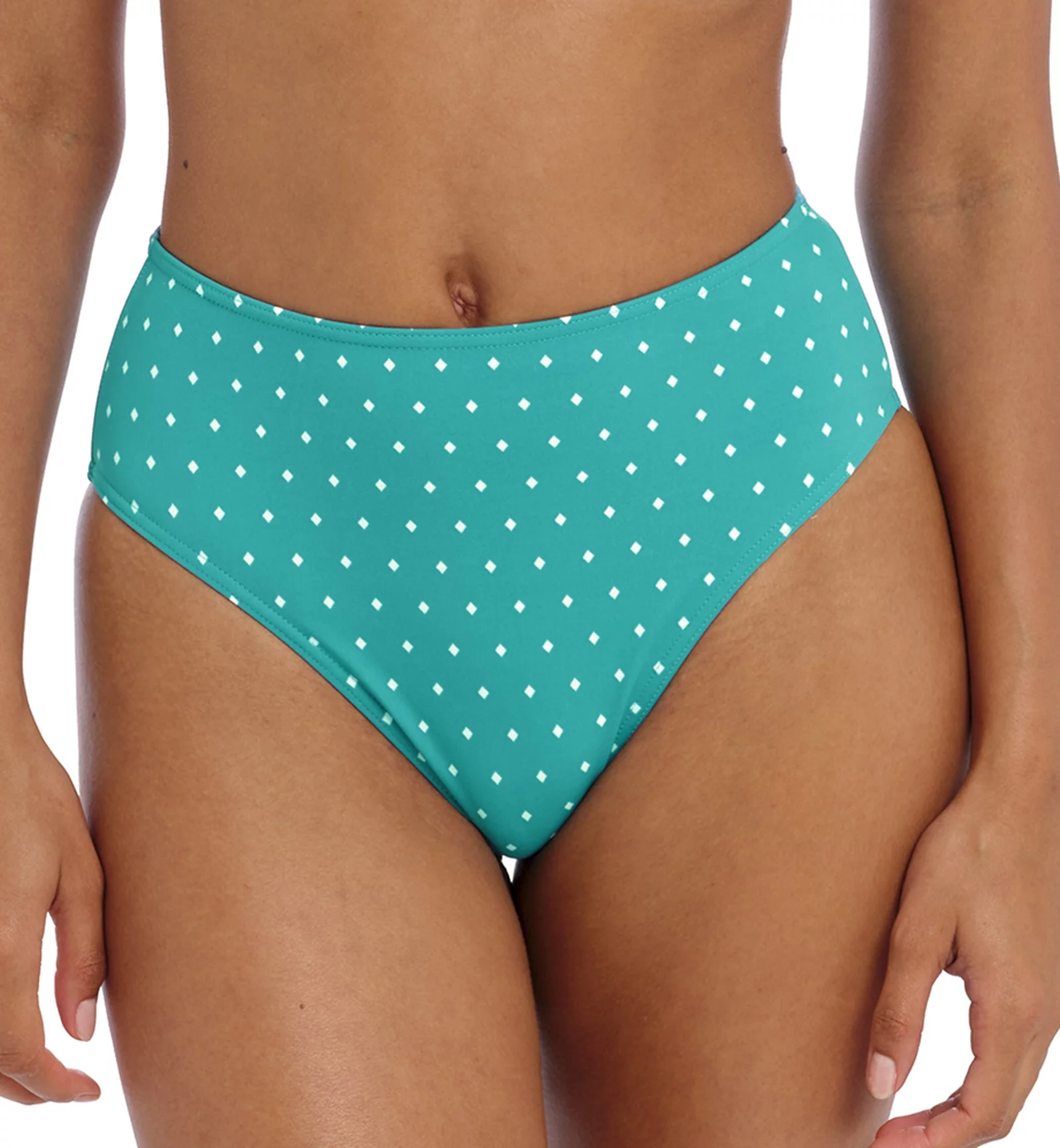 Freya Jewel Cove High Waist High Leg Swim Brief (7236),XL,Marine