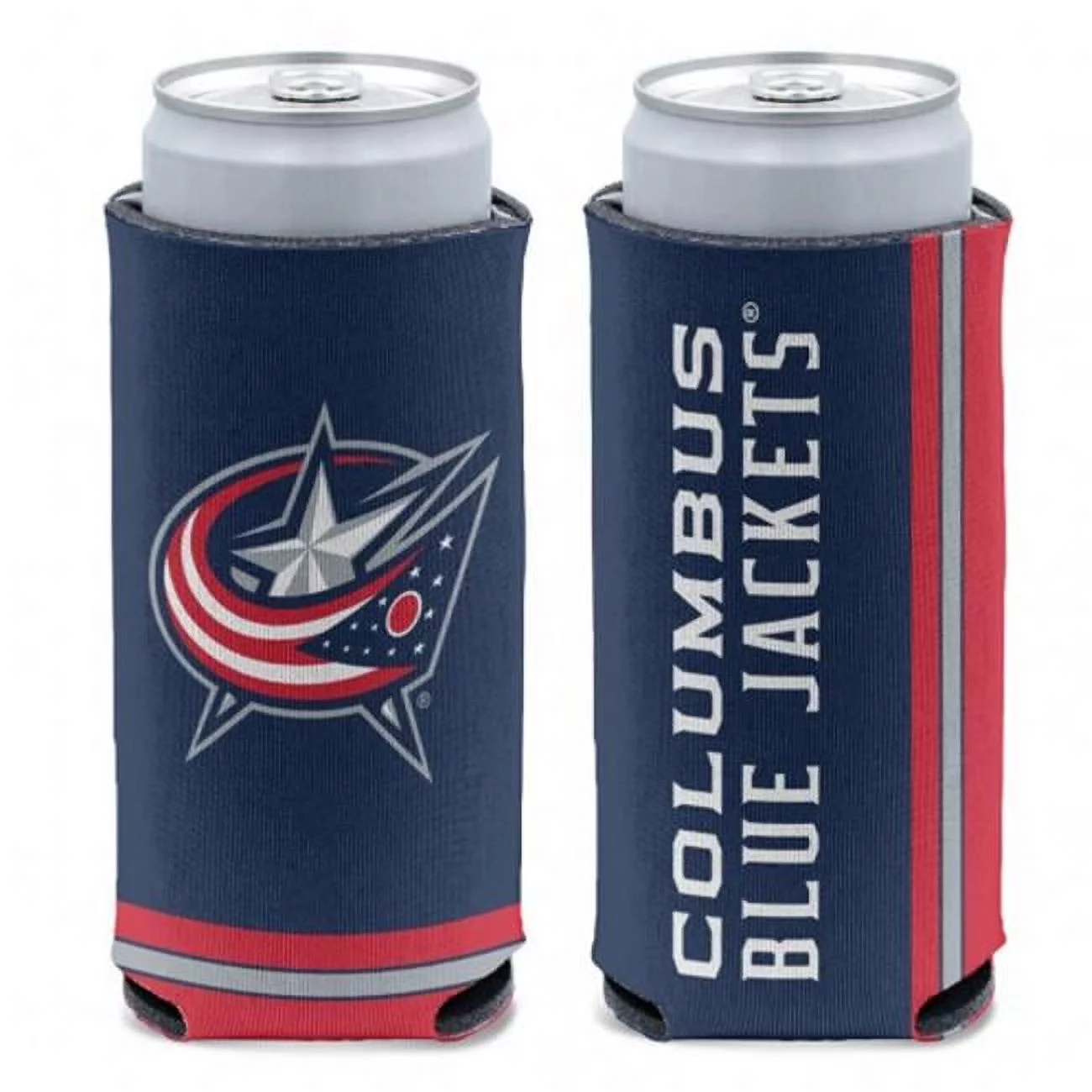 NHL Columbus Blue Jackets Can Cooler Slim Can Design