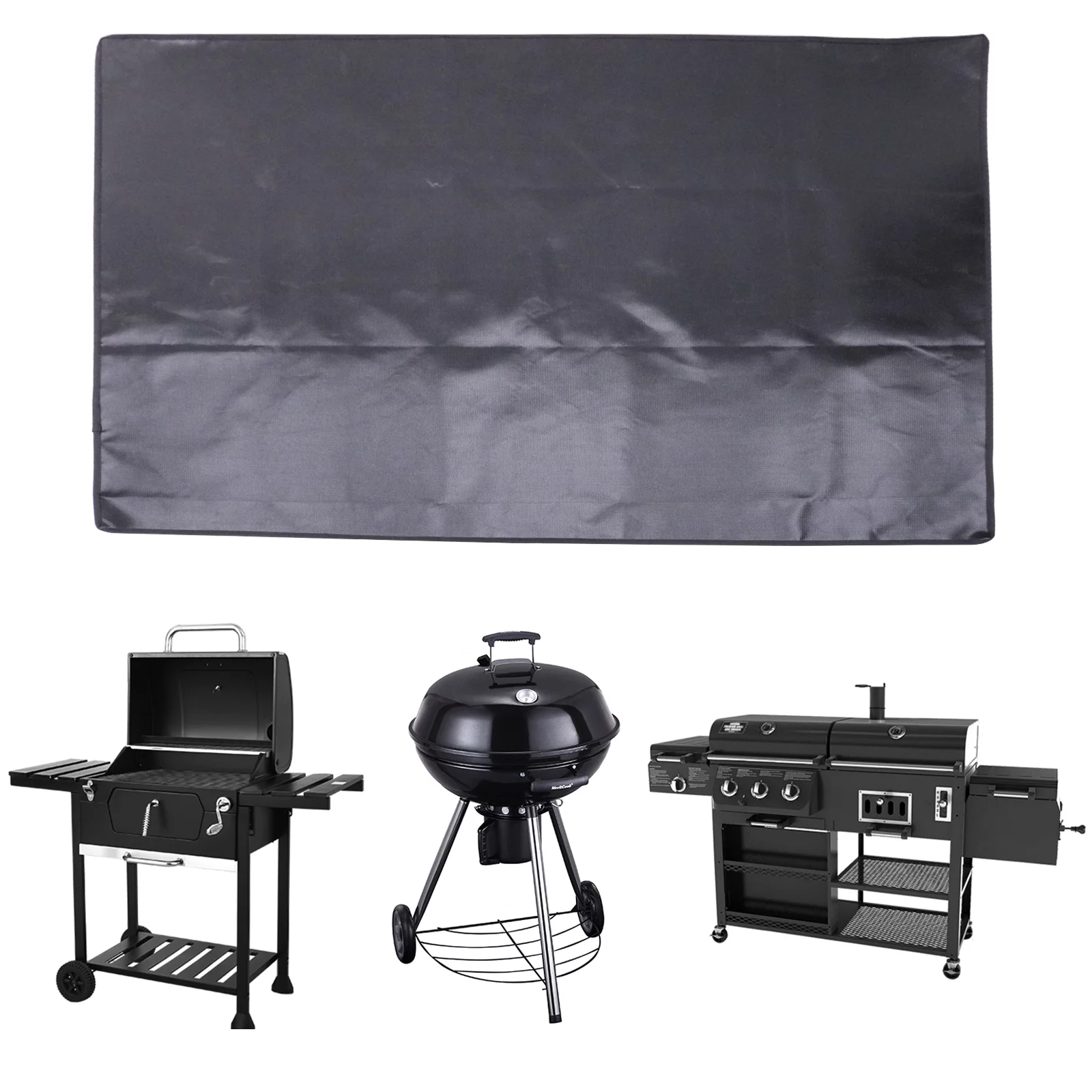 Under Grill Mat - 50 x 38 Inches Patio Fireproof Grill Pad, Indoor Fireplace Mat Fire Pit Mat for Charcoal Grills, Oil Fryers and Smokers