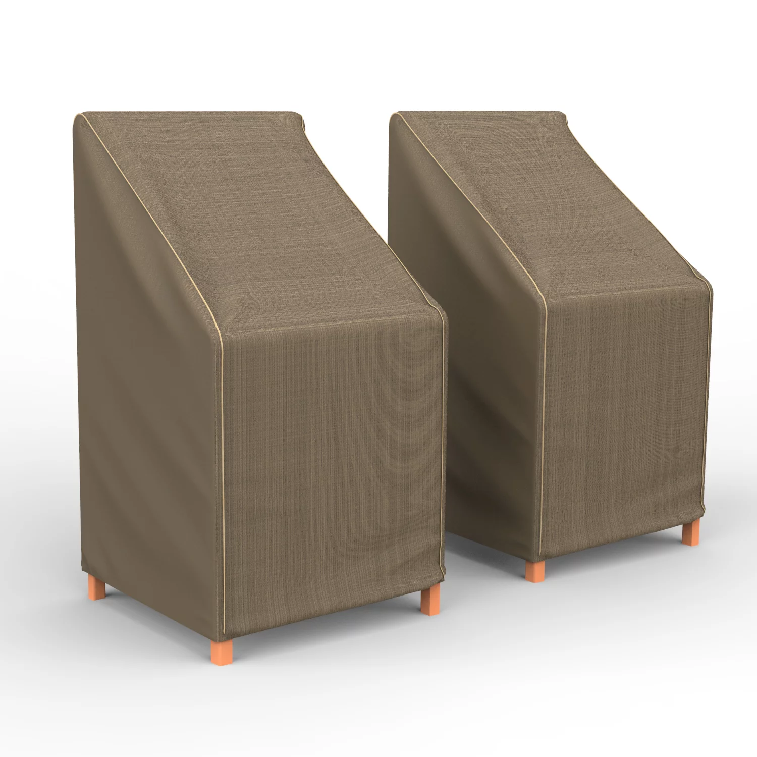 Budge 49 Black and Tan Patio Barstool Cover, StormBlock Hillside (2 Pack)