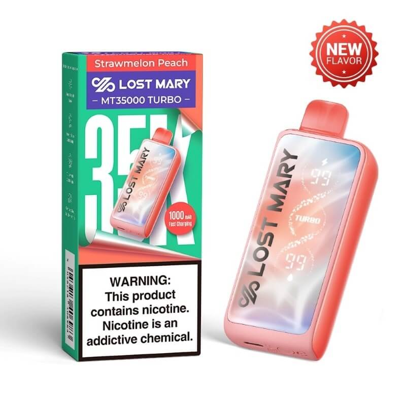Strawmelon Peach Lost Mary MT35000 Turbo - lostmary-vape-usa