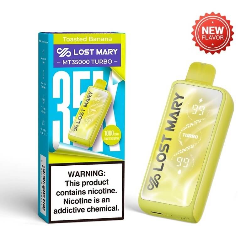 Toasted Banana Lost Mary MT35000 Turbo - lostmary-vape-usa