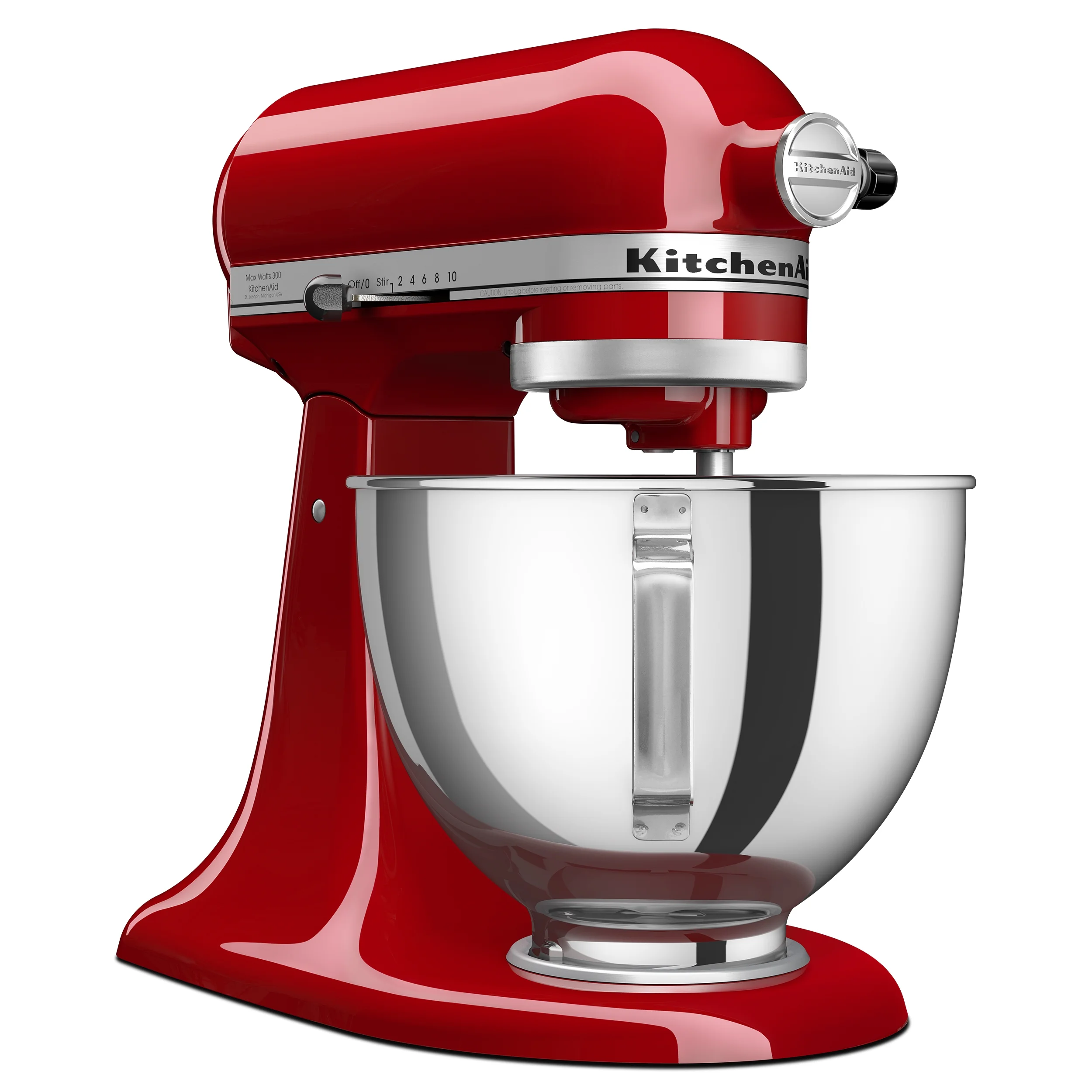 KitchenAid Deluxe 4.5 Quart Tilt-Head Stand Mixer, Empire Red, KSM97