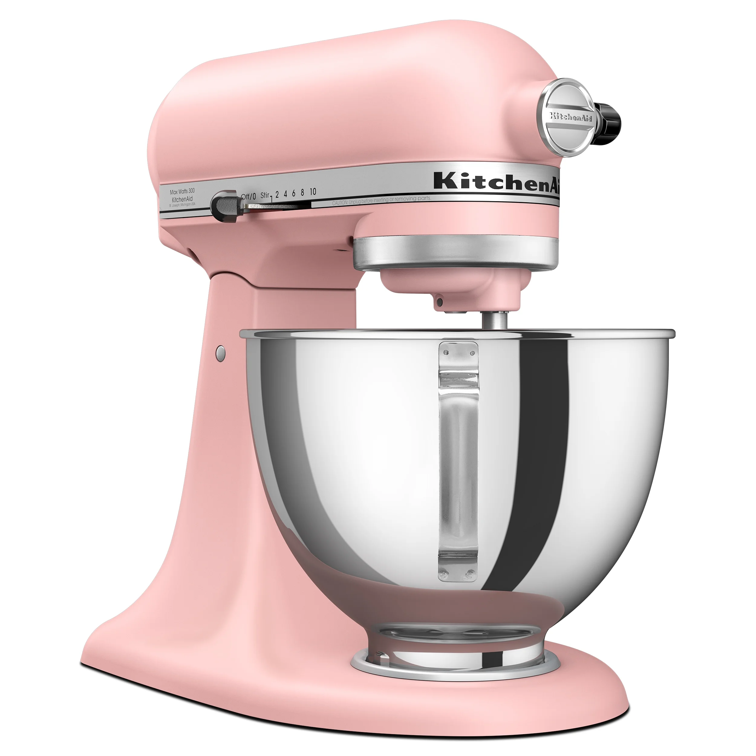 KitchenAid Deluxe 4.5 Quart Tilt-Head Stand Mixer, Dried Rose, KSM97