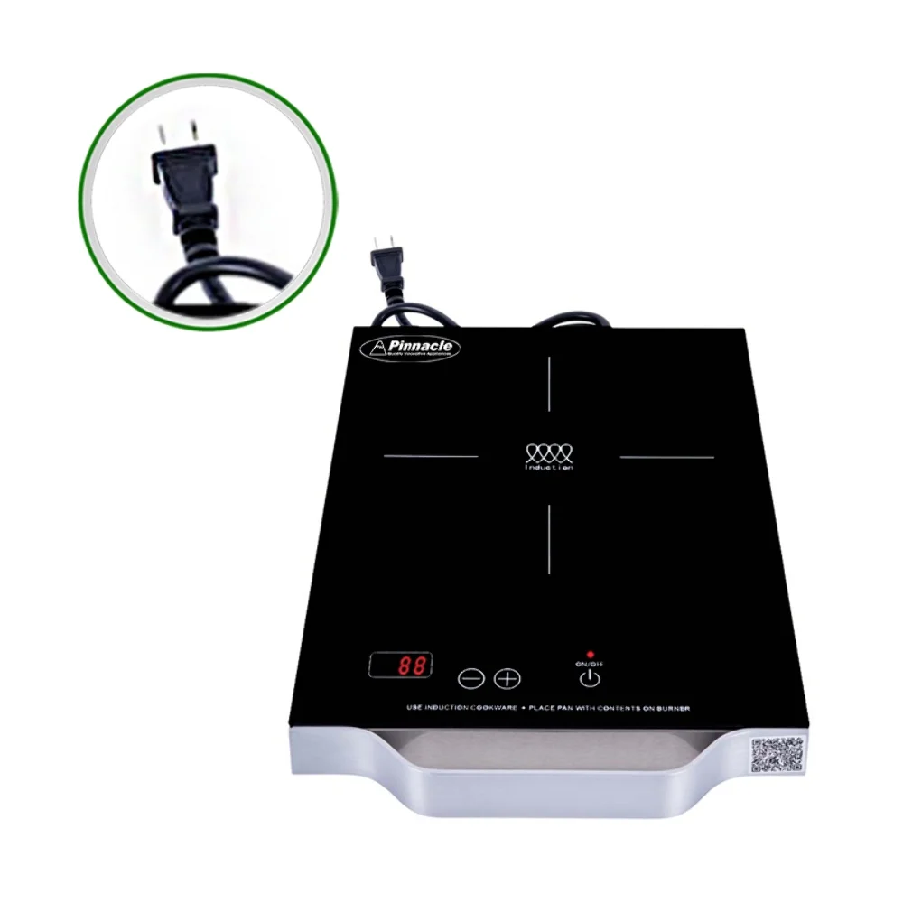 Equator 11inch Portable Single-Burner Induction Cooktop - with Handle in Black