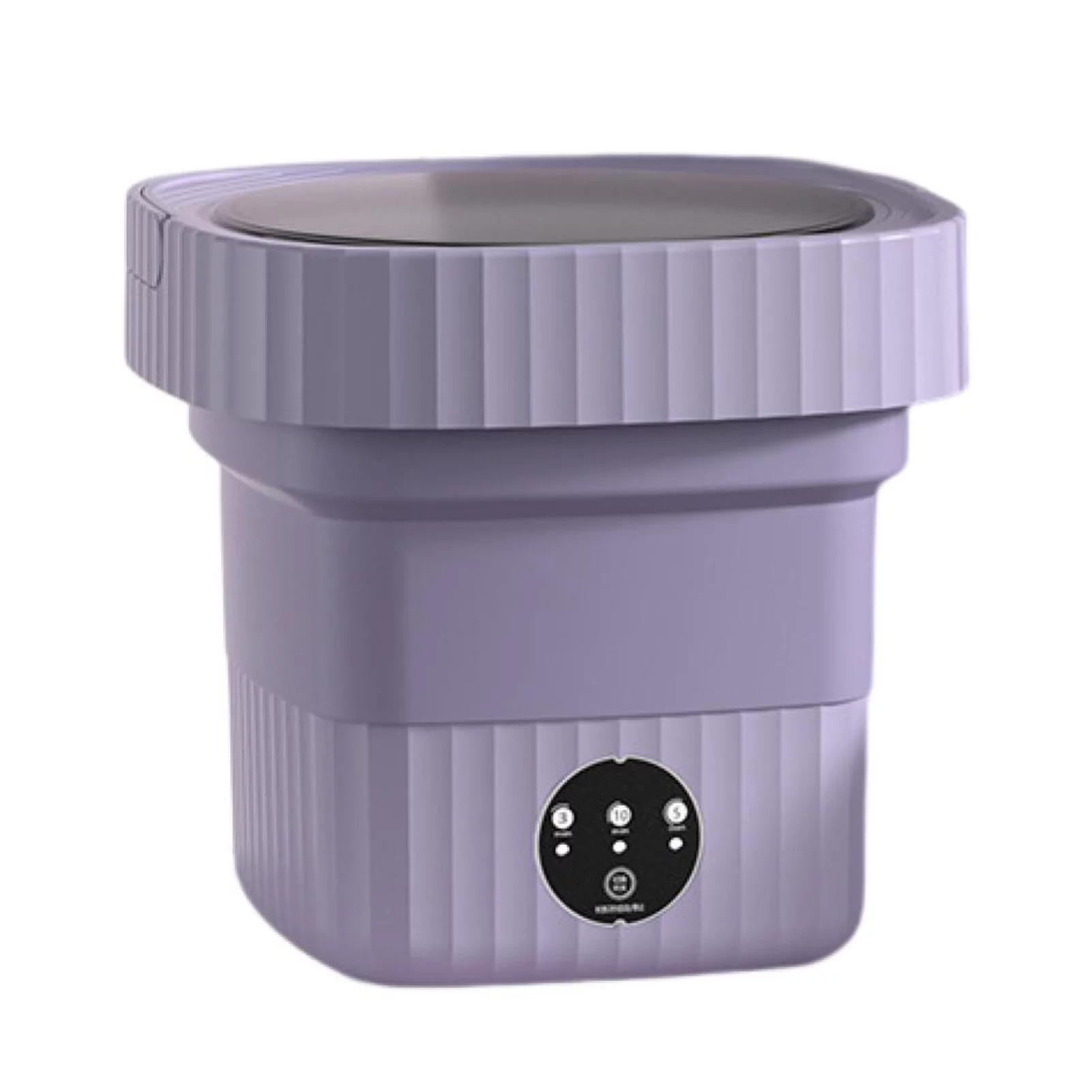 Chicmine Folding Type Washing Machine Compact Size Low Noise Energy-saving Socks Baby Clothes Mini Washer Bathroom Supplies