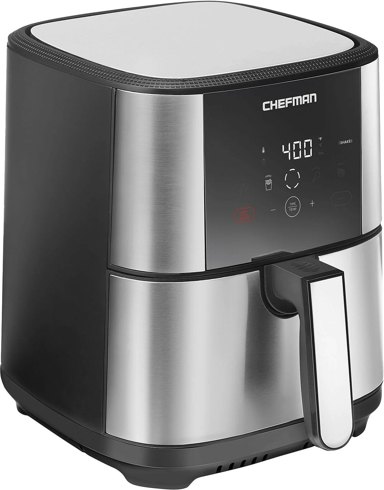 Chefman Turbofry Air Fryer w/ Digital Controls, 5 Qt Capacity - Stainless Steel, New