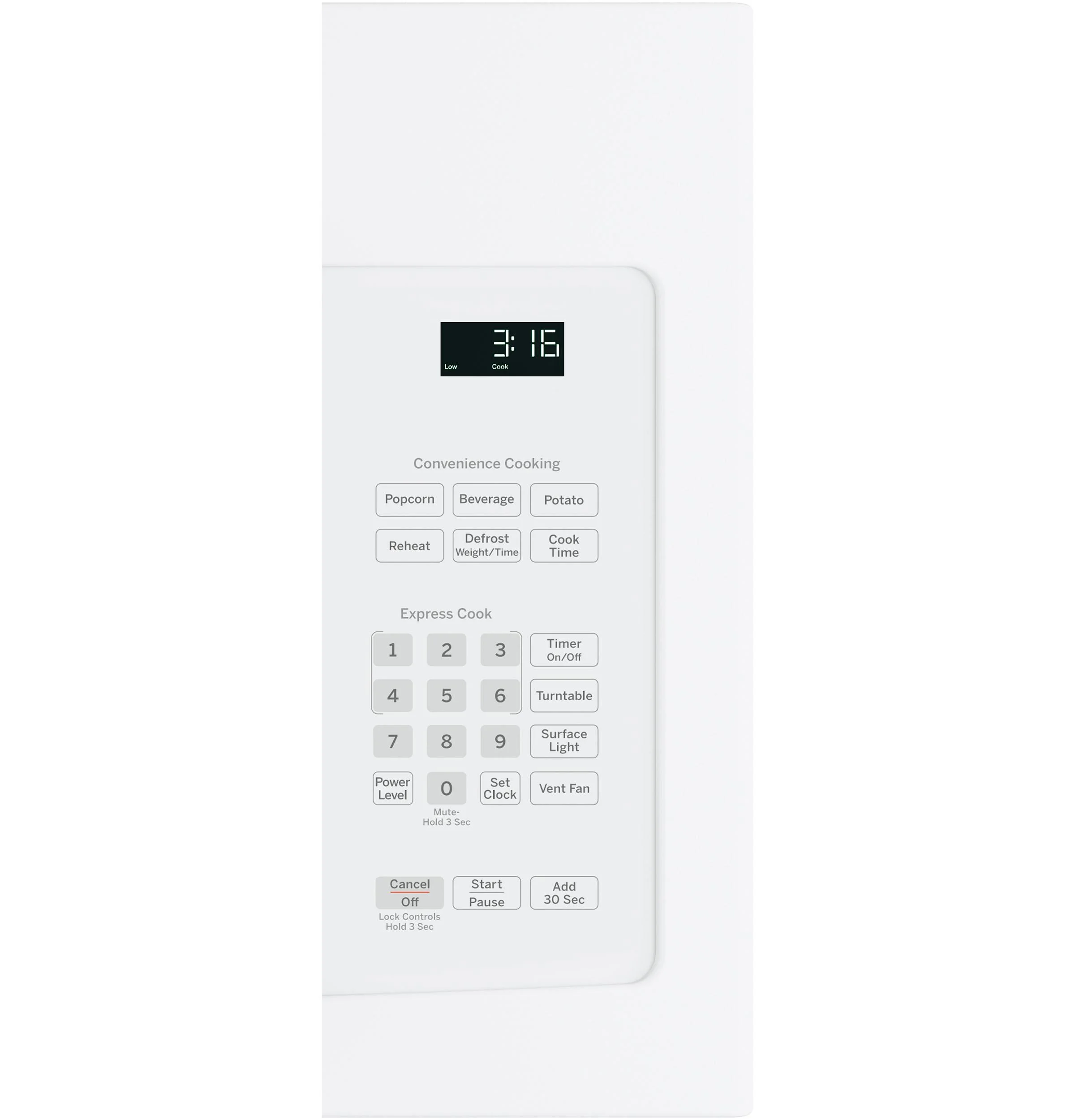 Ge Jvm3162j 30' Wide 1.6 Cu. Ft. 950 Watt Over The Range Microwave - White