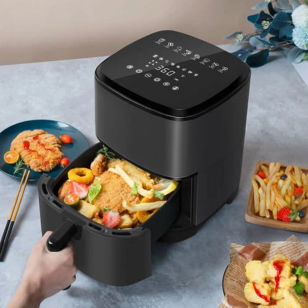 Air Fryer, ZPL 4 Qt Air Fryer Oven, Nonstick and Dishwasher Safe Basket