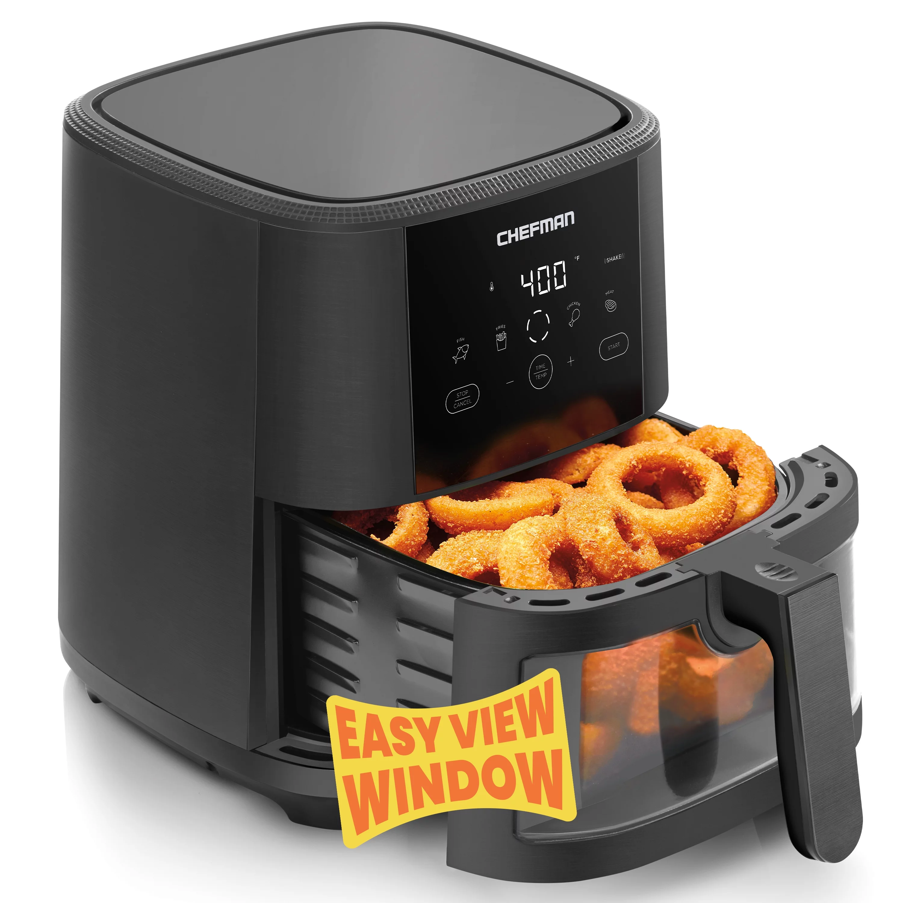 Chefman?TurboTouch Easy View Air Fryer, Cook Oil-Free, Convenient Window, 5 Quarts
