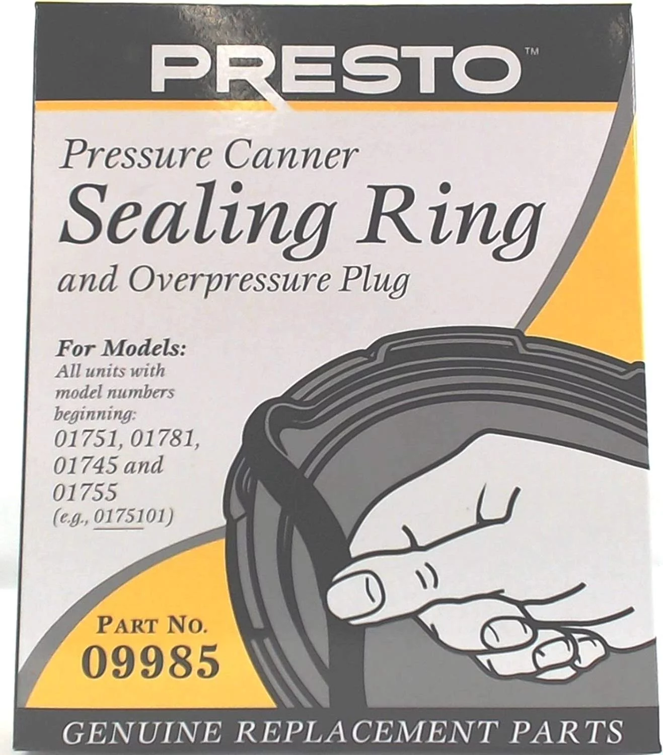 3 Pk, Presto Pressure Cooker Sealing Ring 09985, Order Will Include Three Pieces! By Seneca River Trading