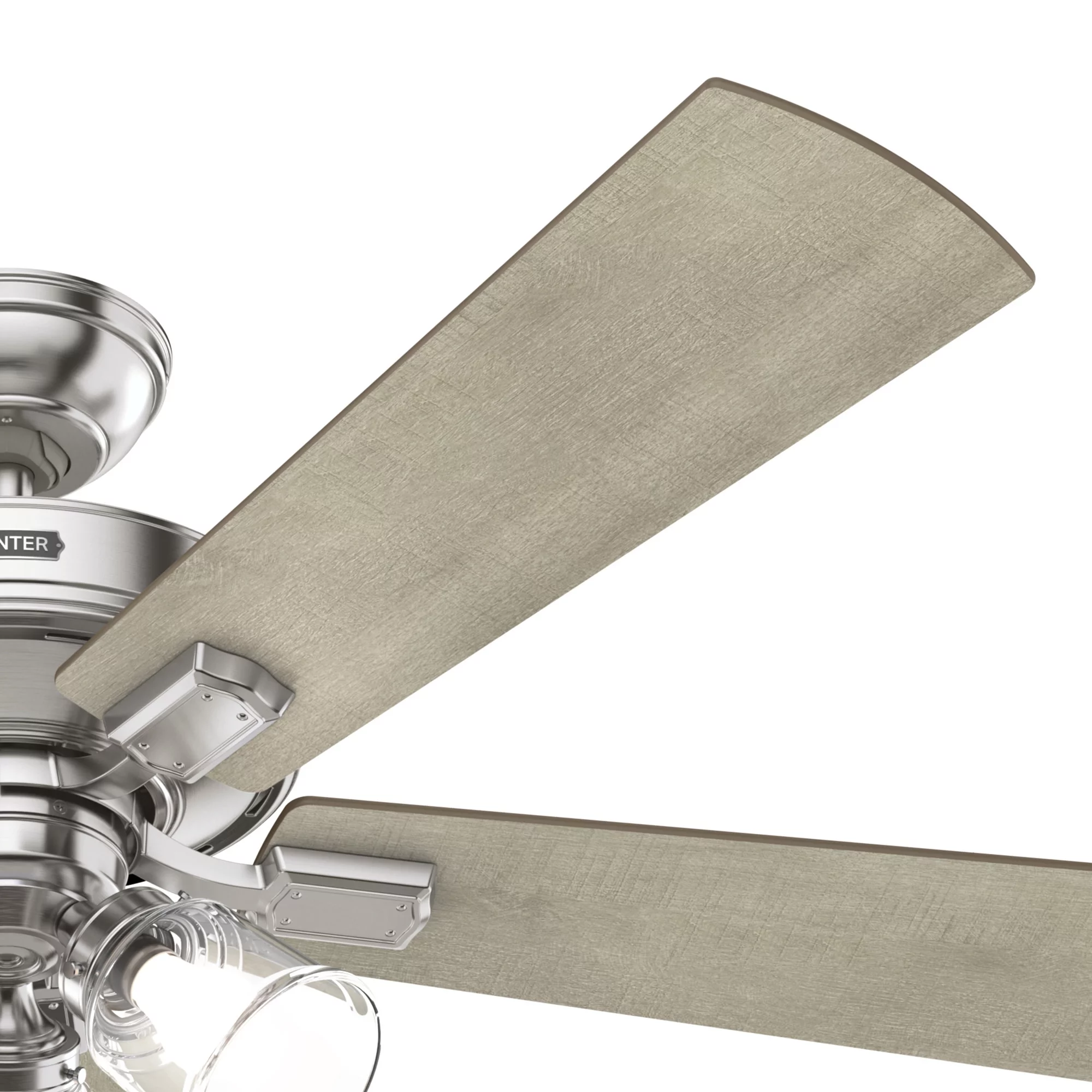 Hunter Crestfield 52 Led Remote Crestfield 52' 5 Blade Led Indoor Ceiling Fan - White