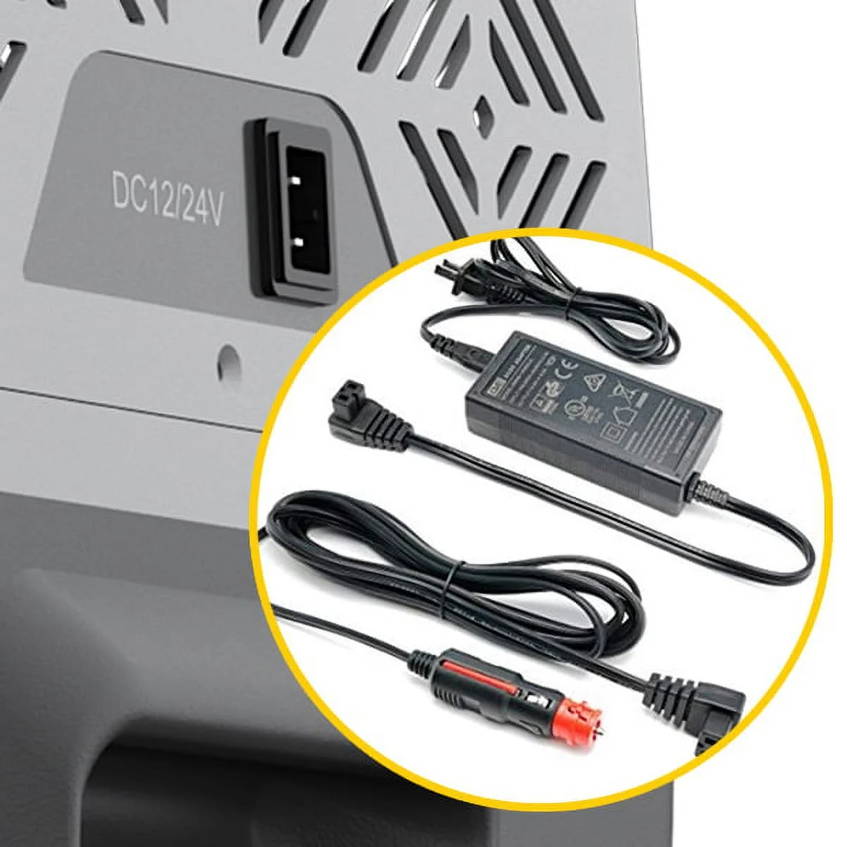 BornTech 30 Liter Portable Electric Cooler for Car Refrigerator Freezer Compact Fridge for Truck RV Boat