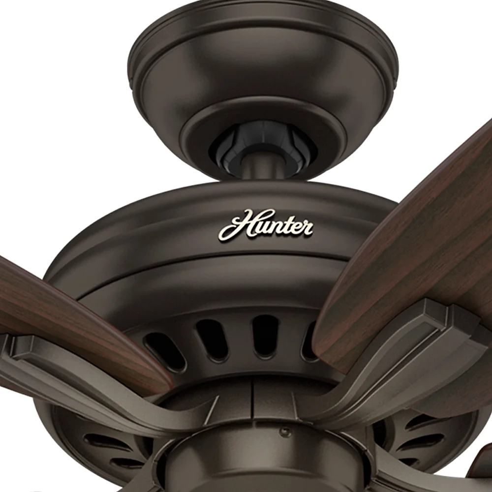 Hunter 52' Newsome Premier Bronze Ceiling Fan with Light Kit and Pull Chain