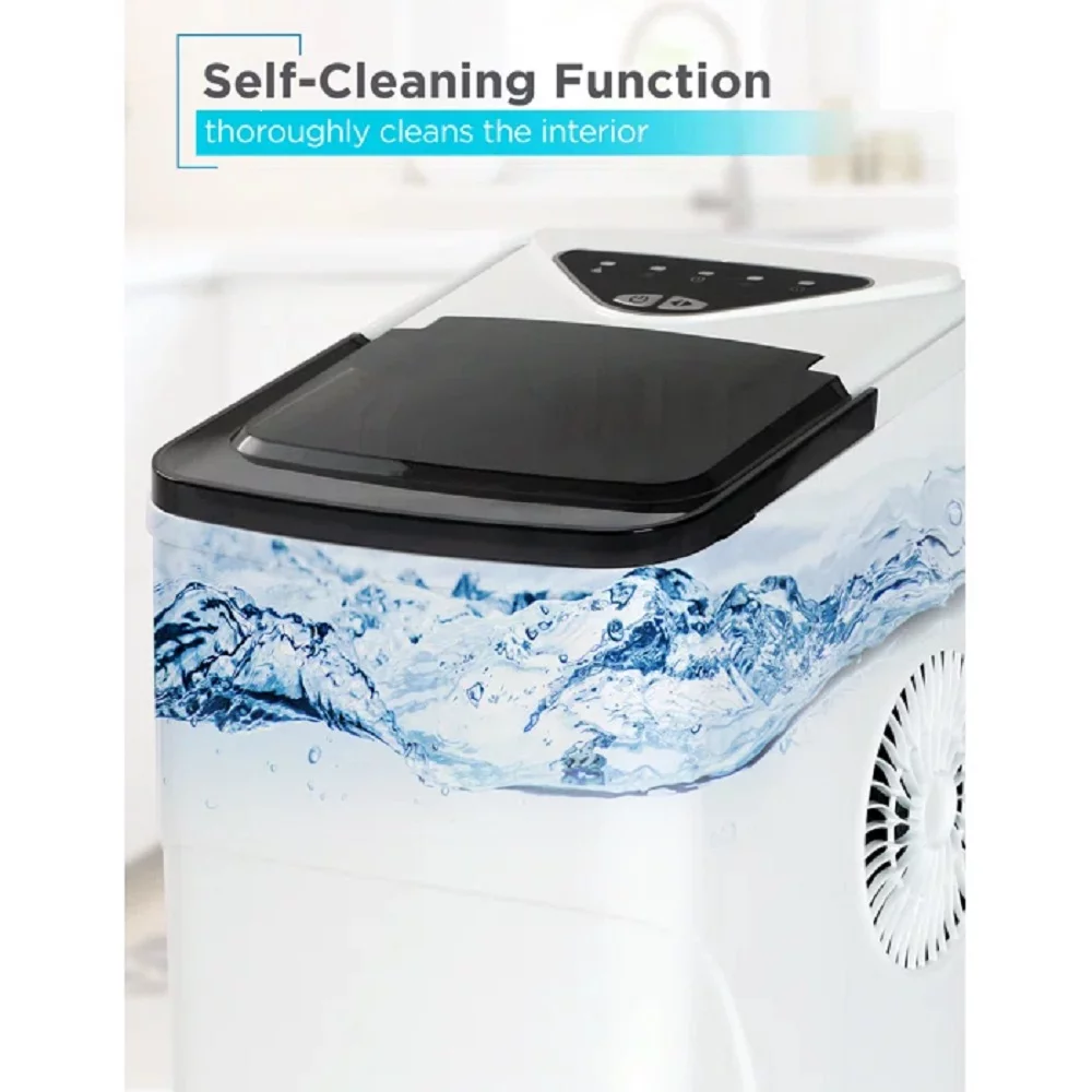 Black + Decker BIMH226W 26 lb Daily Production Bullet Ice - Portable Ice Maker
