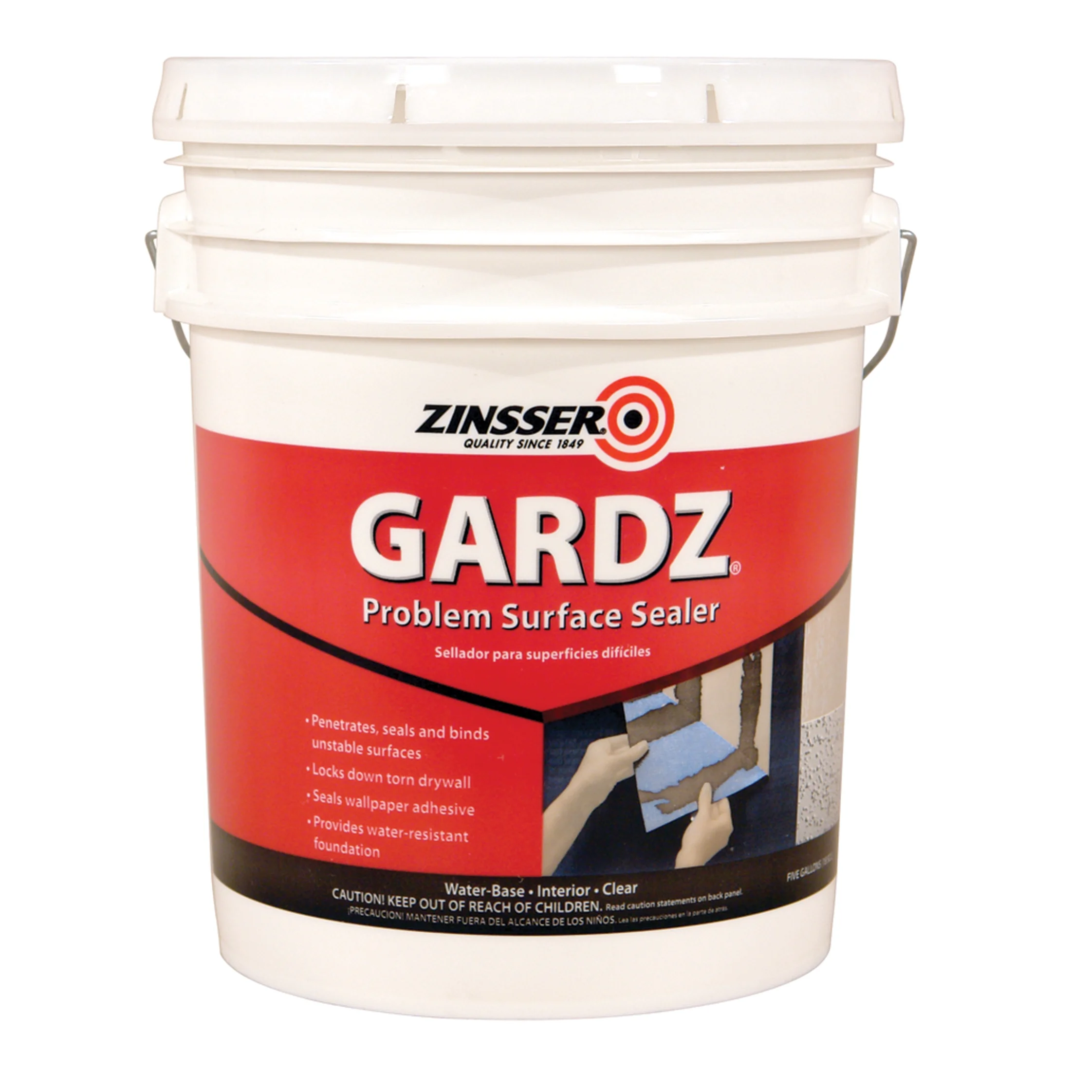 Clear, Zinsser Gardz Problem Surface Sealer-2300, 5 Gallon