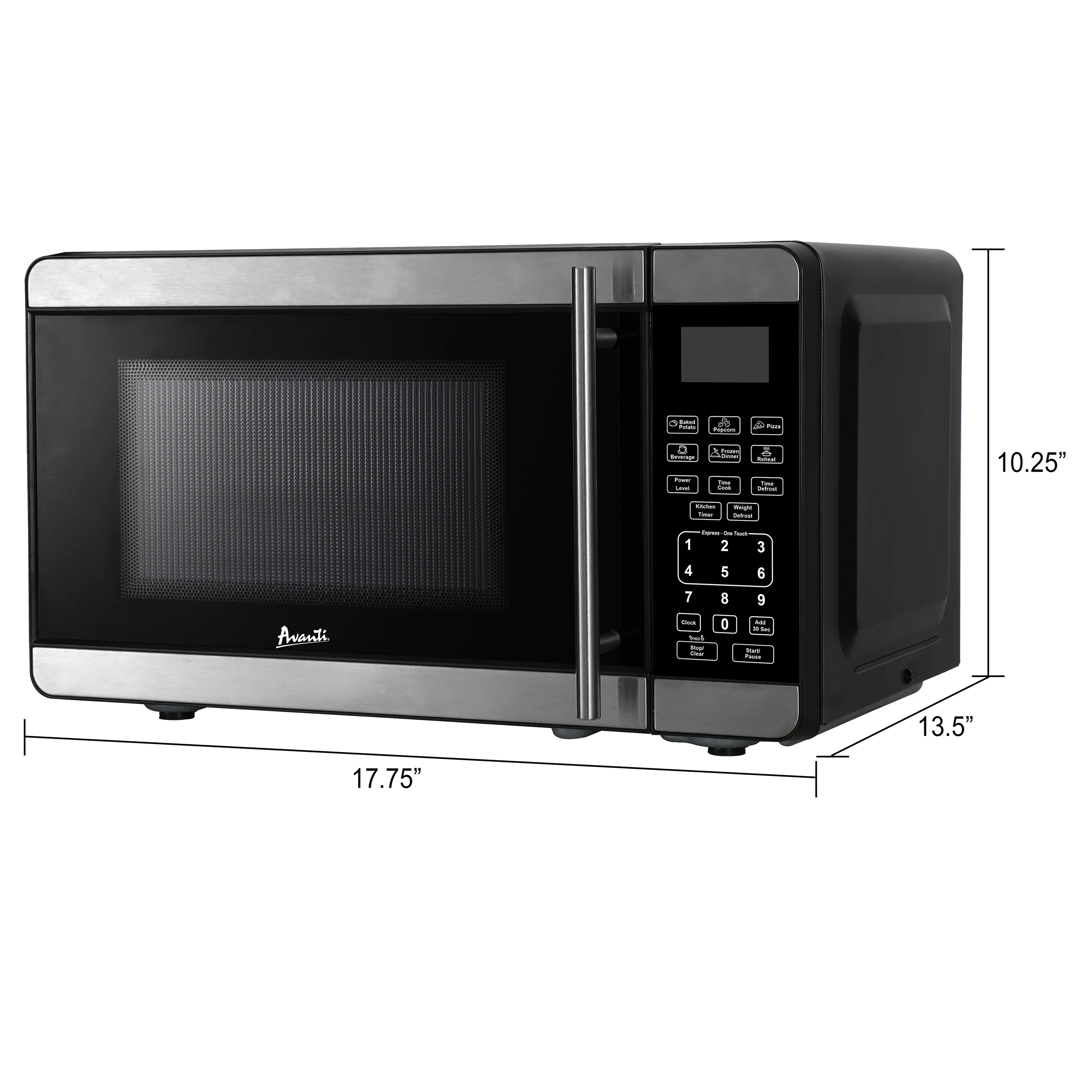 Avanti Countertop Microwave Oven, 0.7 cu. ft., in Stainless Steel (MT7V3S)