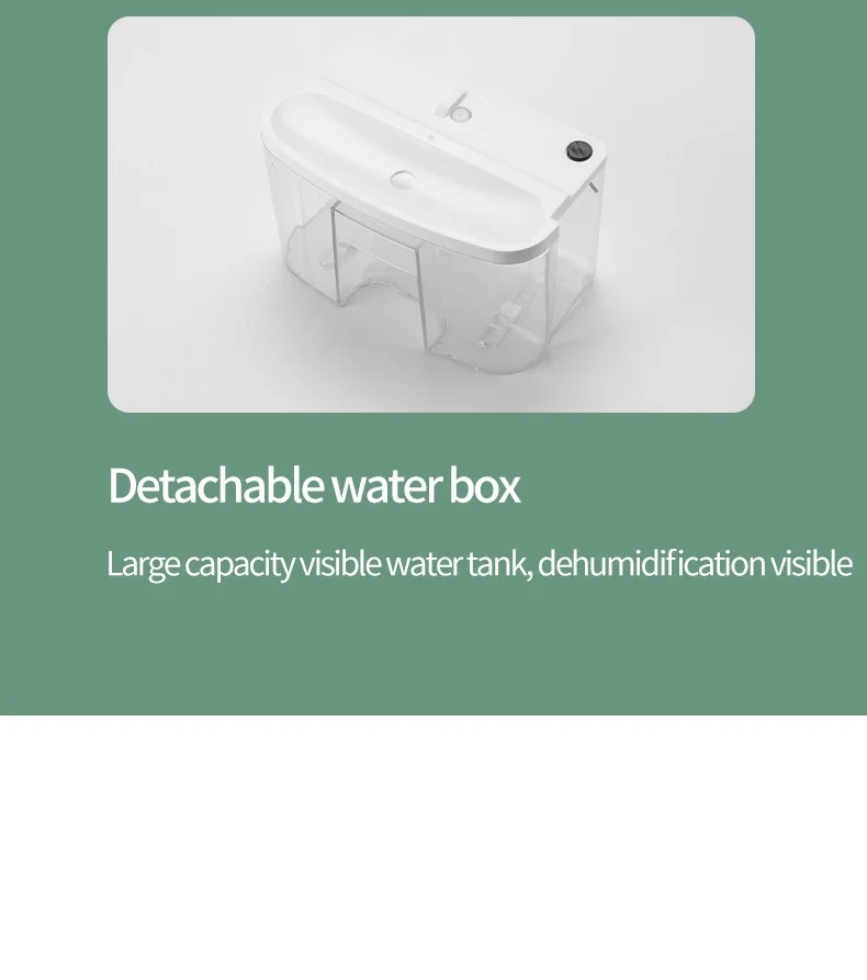 Dehumidifier 2500ml��LED Display��Compact, Portable & Quiet - Against Damp and Mold in Home, Bedroom, Bathroom��45W