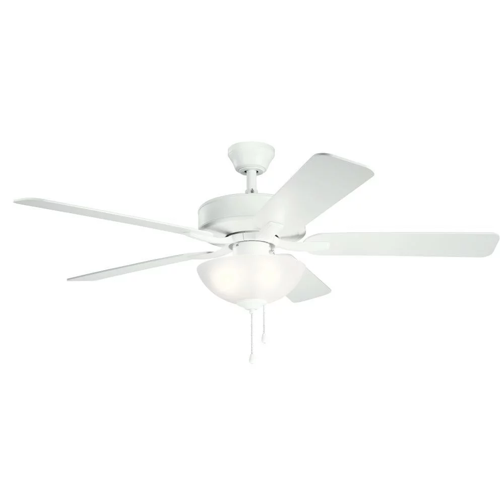 Kichler 330017 Basics Pro Select 52' Led Indoor Ceiling Fan - White