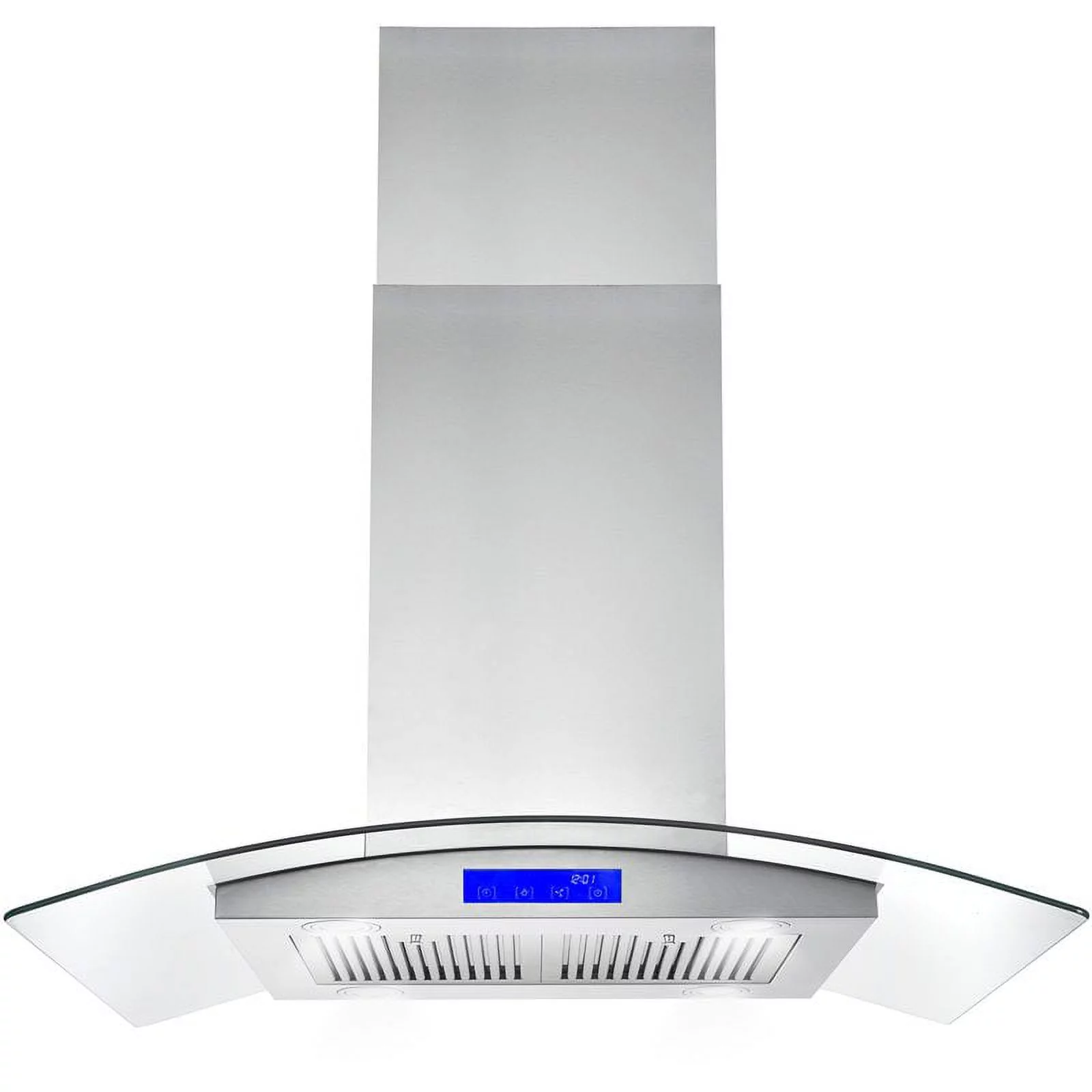 Cosmo COS-668ICS900 36 Inch Island Range Hood w/ Touch Controls, Stainless Steel