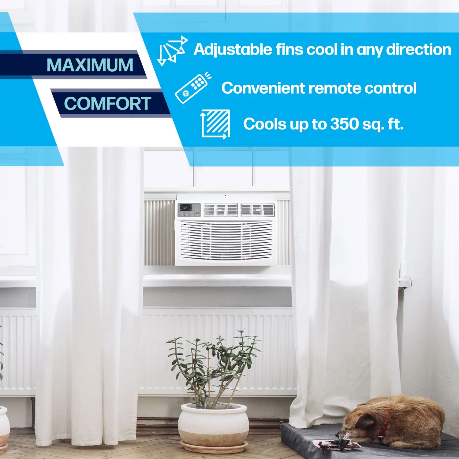 Arctic Wind 8,000 BTU Window Air Conditioner with Remote Control