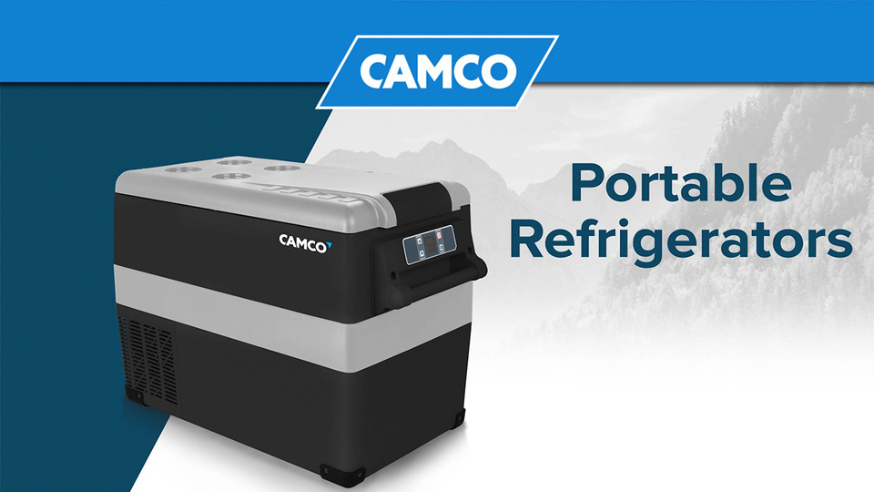 Camco Cam-200 Portable Refrigerator | Adjust from -4�� F to 68�� F | Plugs into Standard 120V AC Outlets/12V DC Vehicle Outlets | 20 Liter (51510)