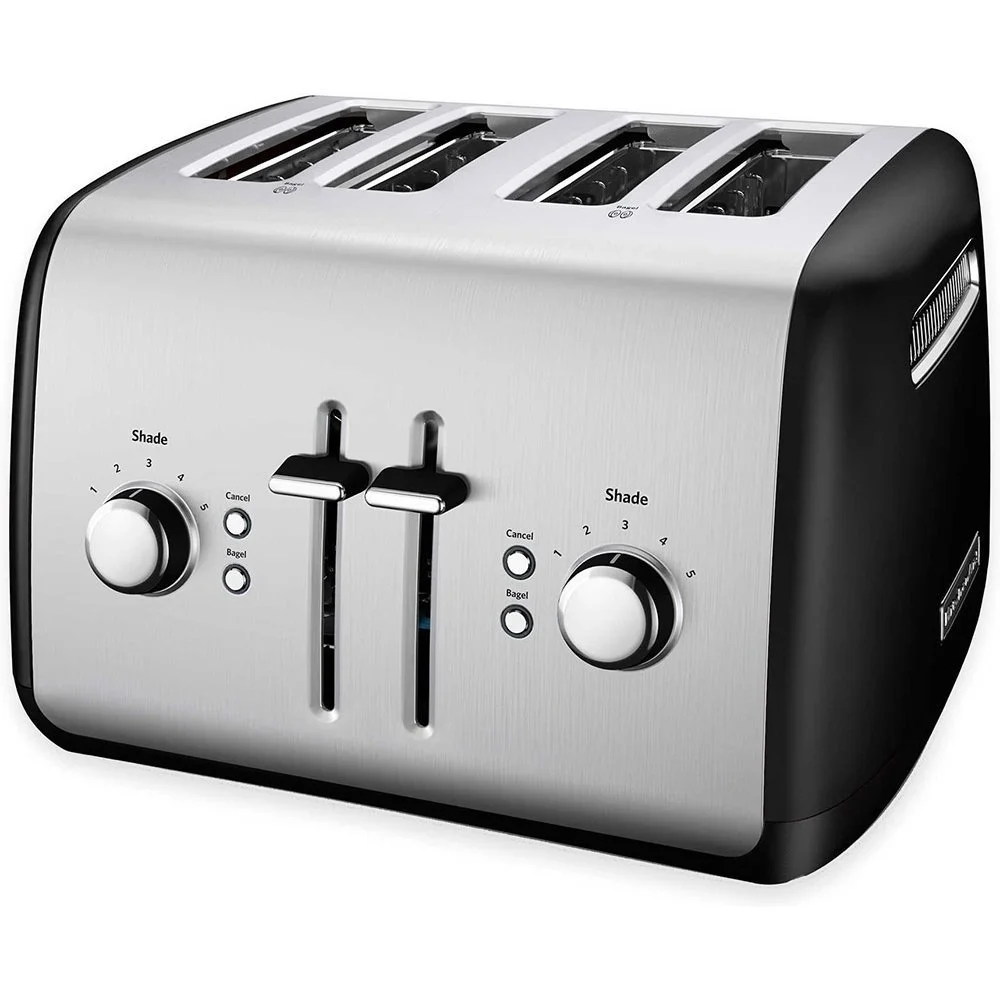 KitchenAid KMT4115OB Toaster with Manual High-Lift Lever, Onyx Black
