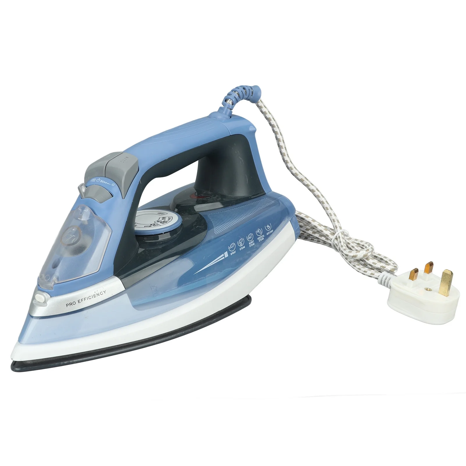 2400W Household Steam Iron Wet Dry Dual Use Handheld Steam Iron with Water Tank 220V UK