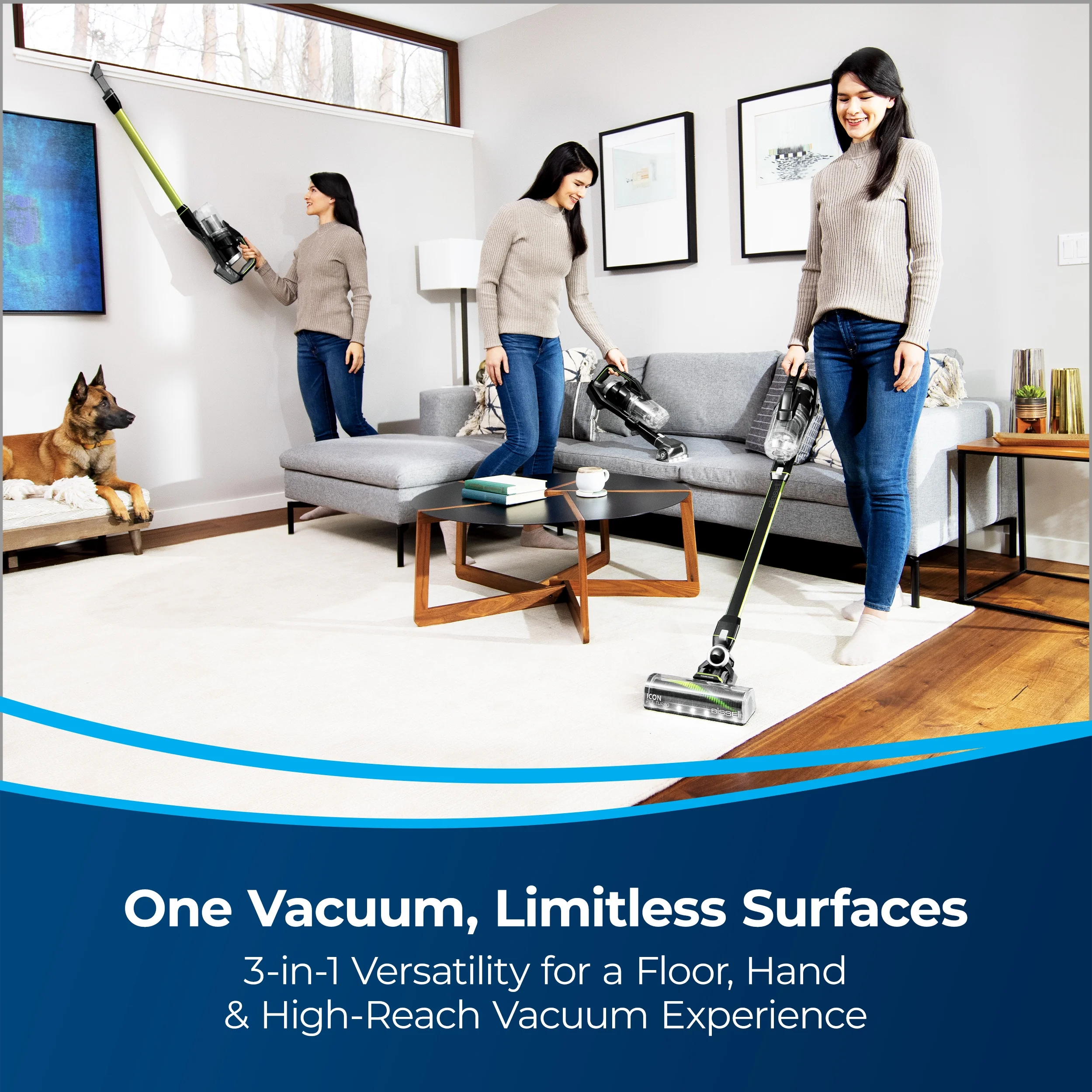 BISSELL ICONPET TURBO EDGE 25V Lithium-Ion Cordless Stick Vacuum 3177A